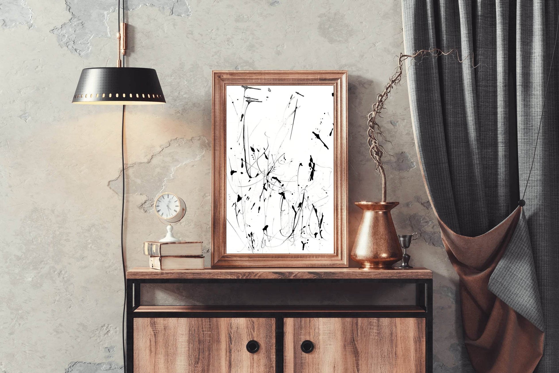 Abstract Ink Splatter Wall Art - beink online art store