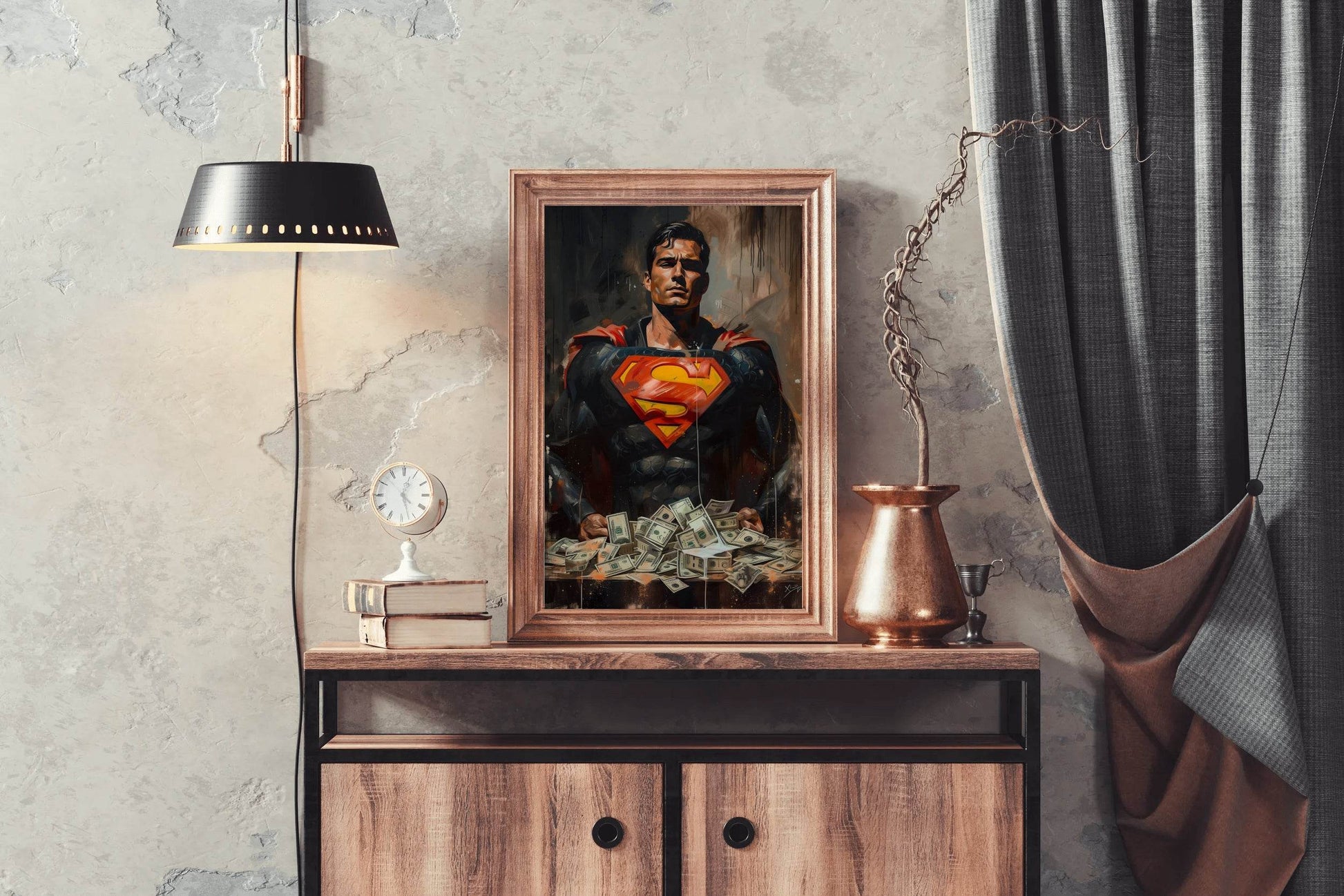 Premium Painting of Superman - beink online art store