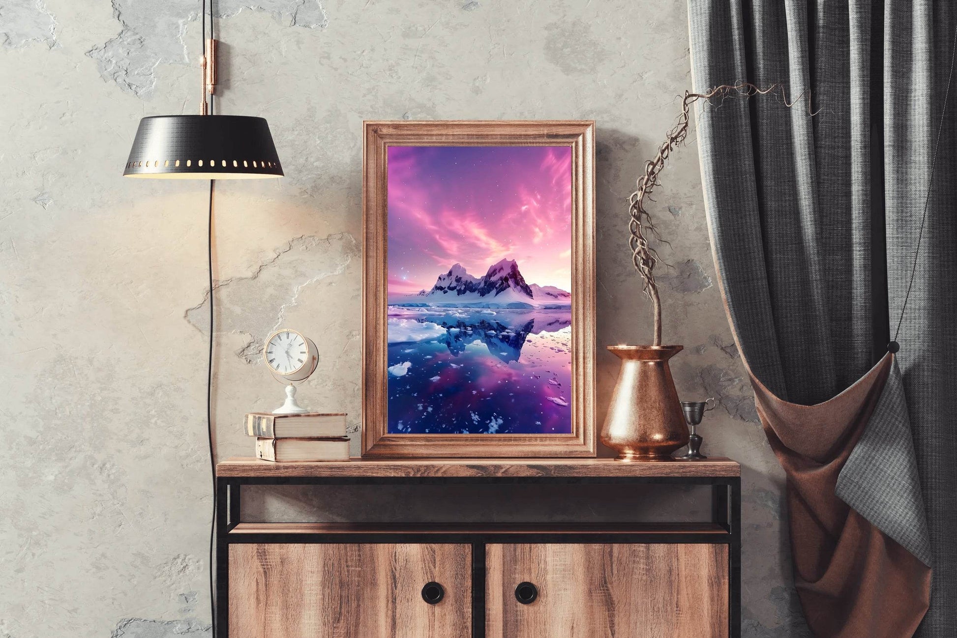 Polar Twilight Reflection Wall Art - beink online art store