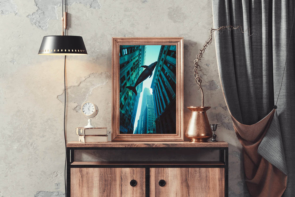 Fantasy Whale in Sky Wall Art - beink online art store
