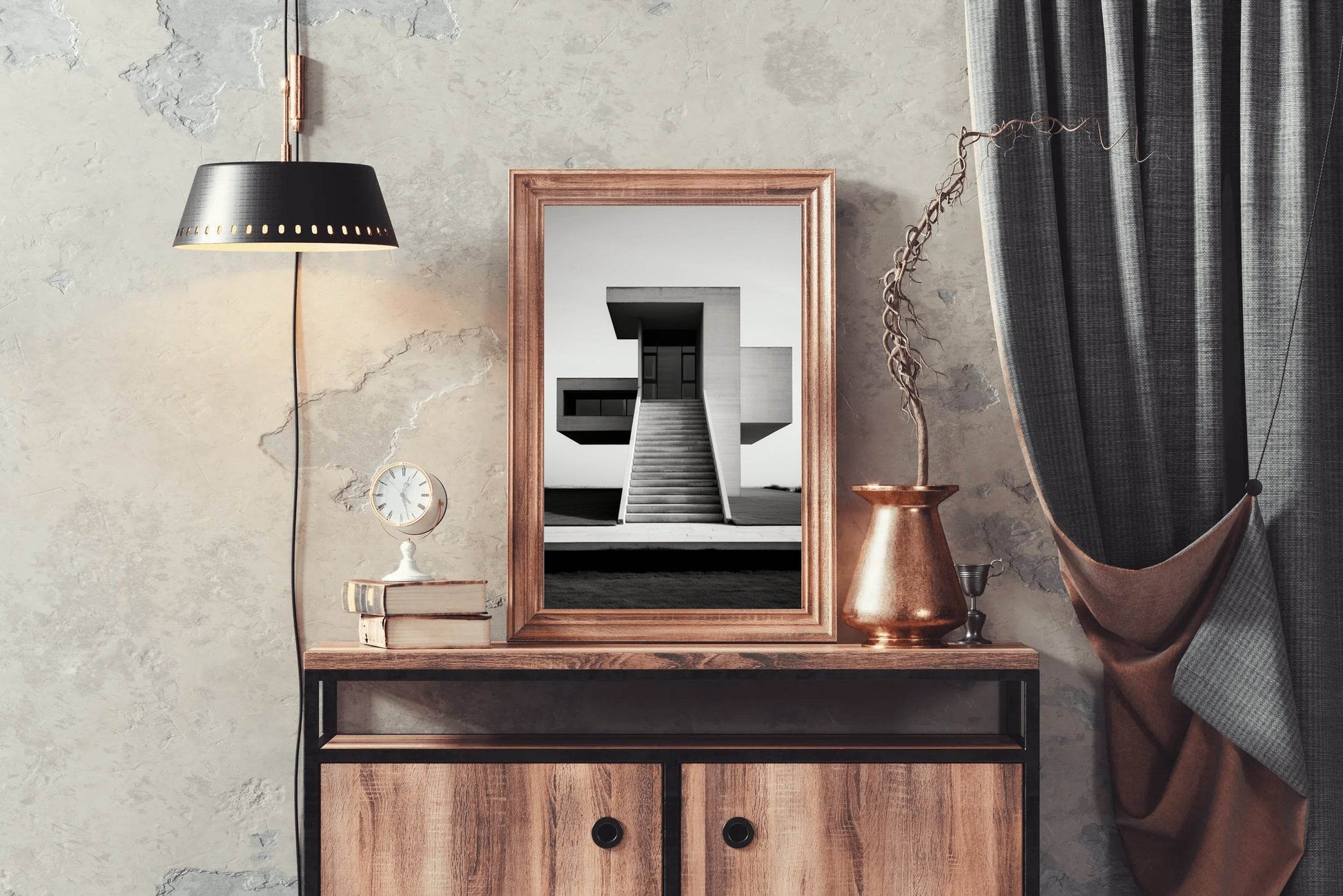 House Black And White Wall Art - beink online art store