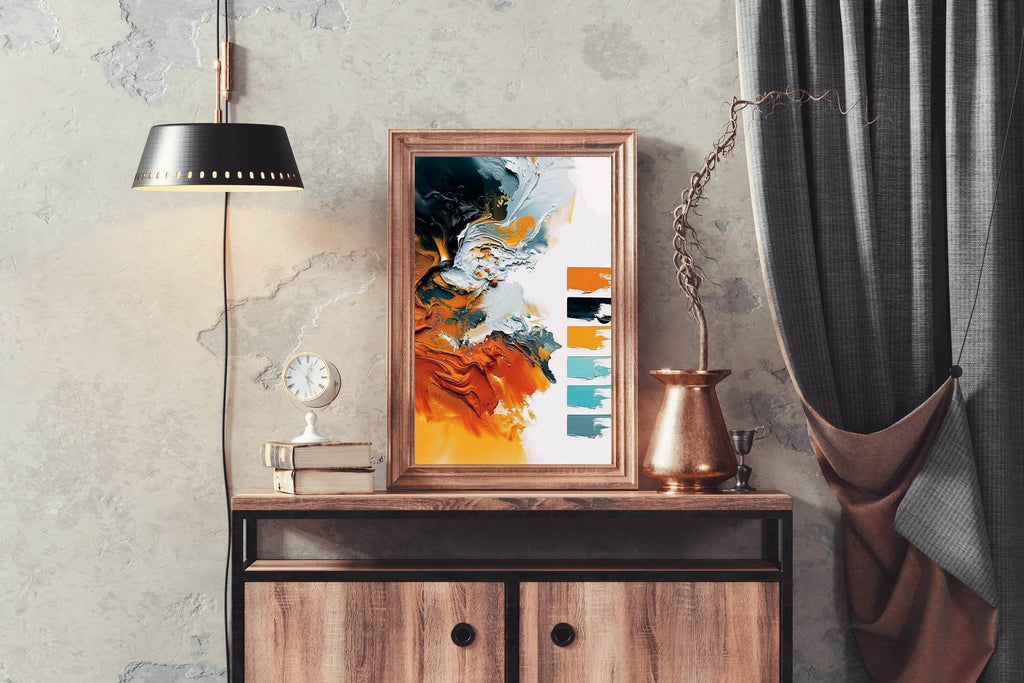 Colorful Paint Brush Strokes Digital Art - beink online art store
