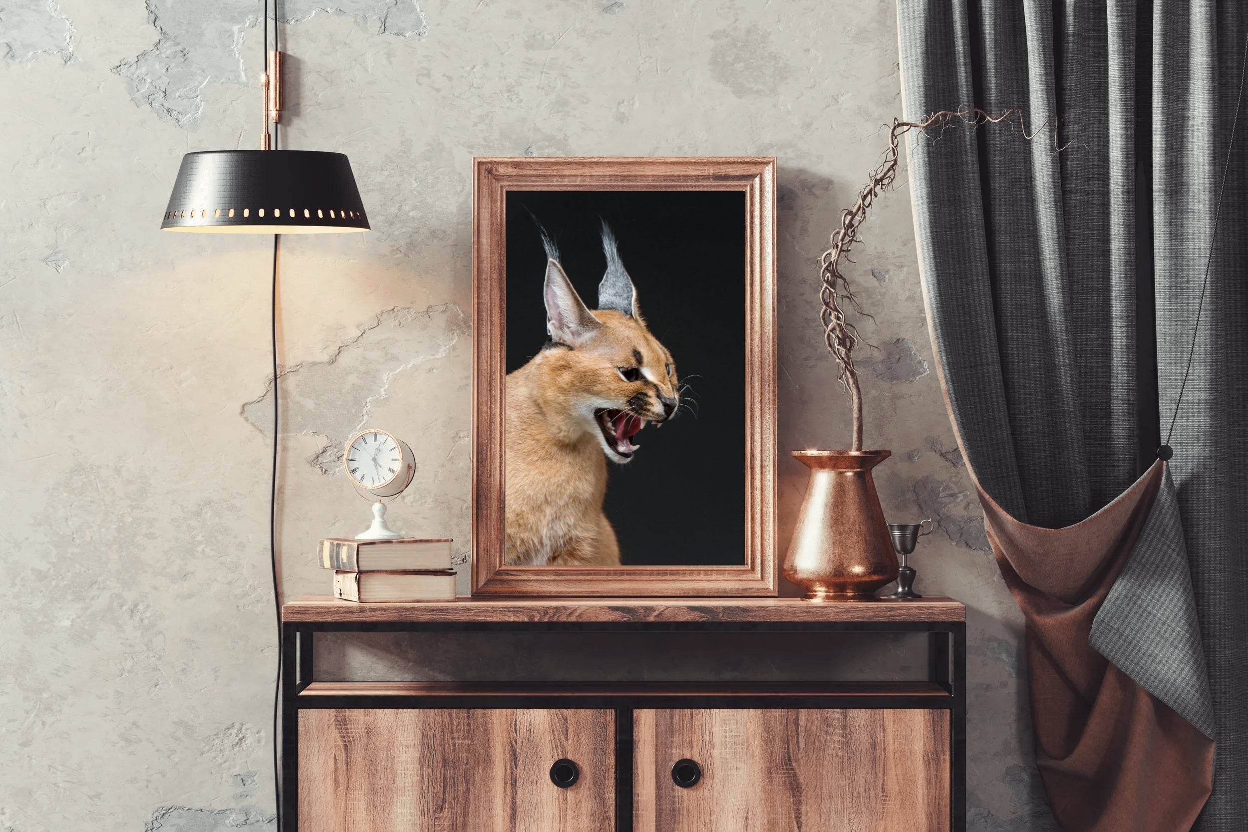 Caracal Wild Cat Animal Wall Art - beink online art store