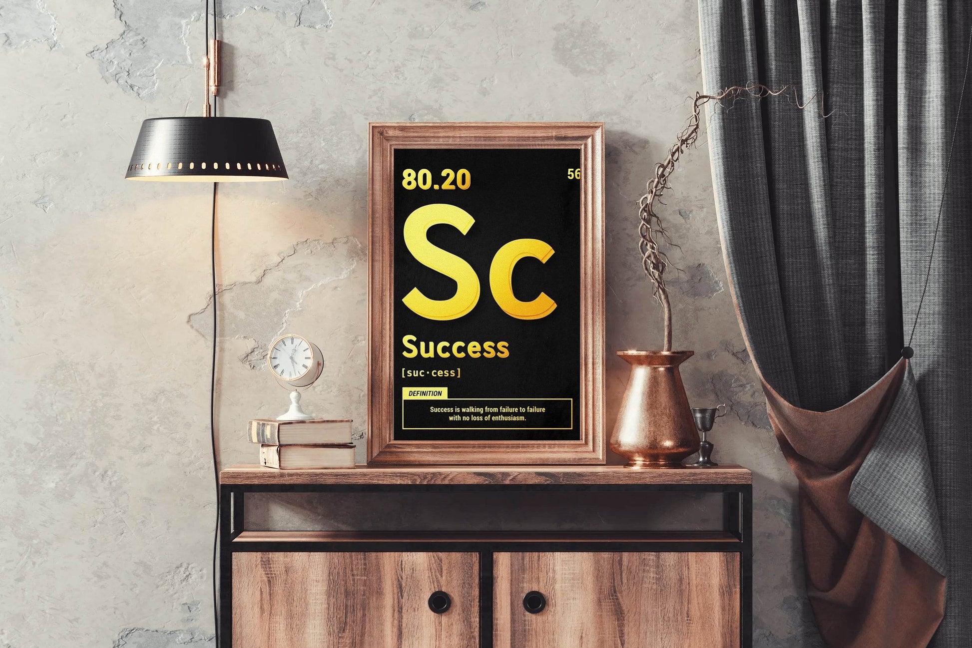 Success 80.20 Rule Motivational Wall Art - beink online art store
