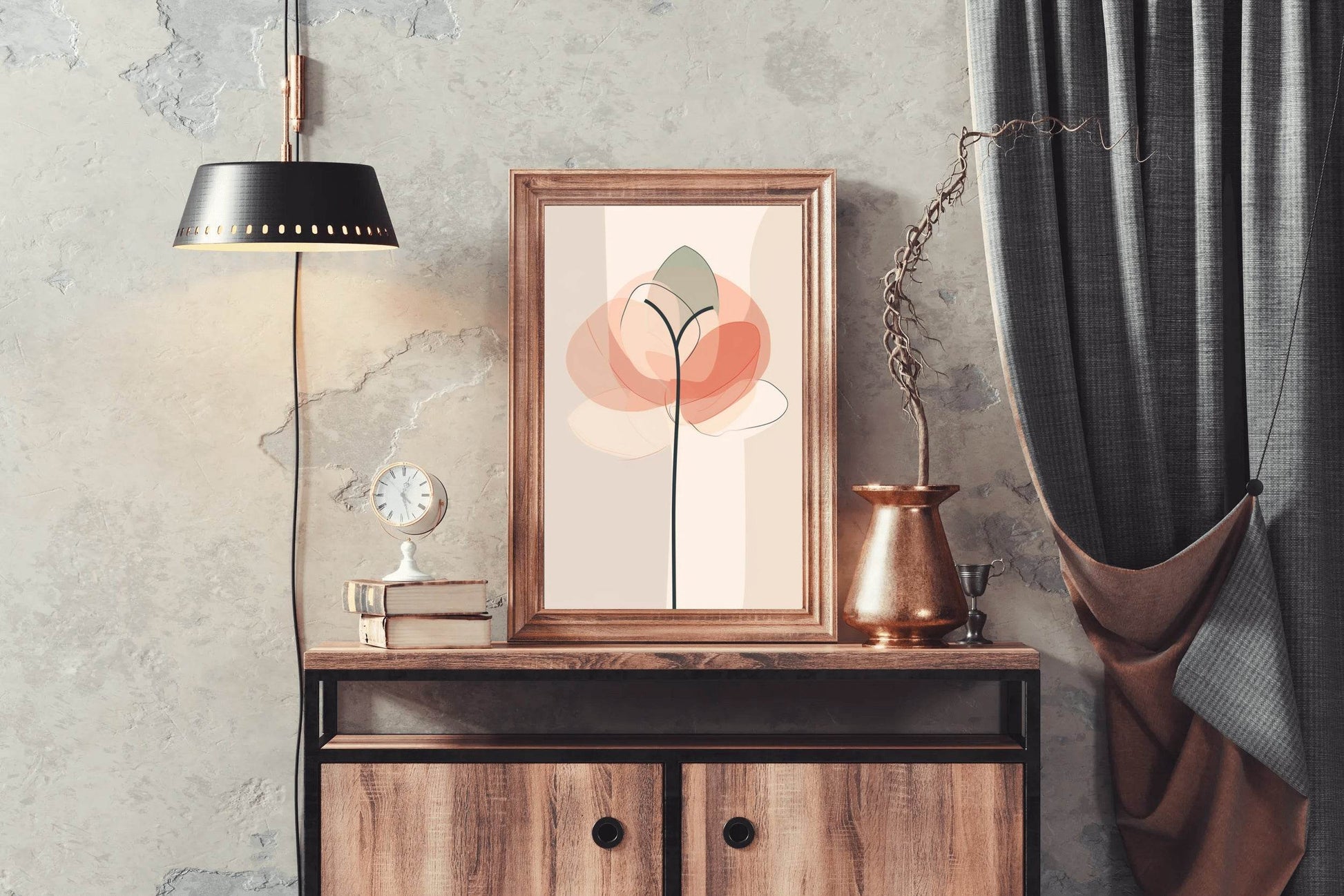 Light Colors Flower Painting Abstract Wall Art - beink online art store