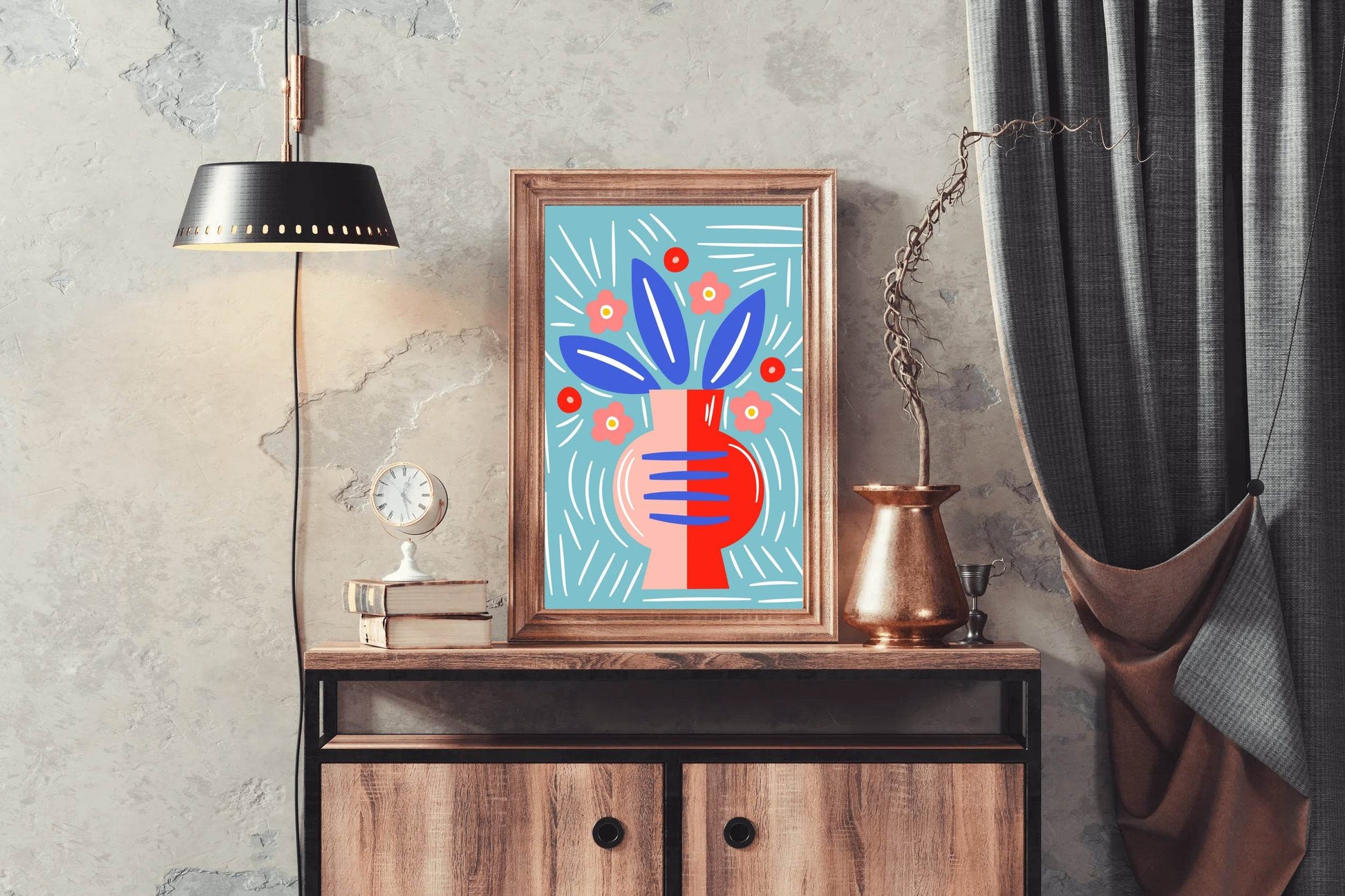 Painting a Long Vase Art - beink online art store
