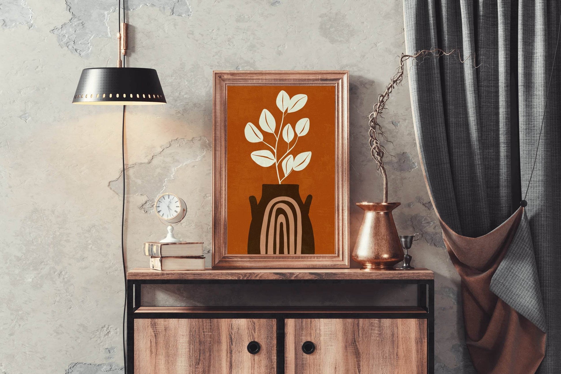 Boho Fantasy Vase Wall Art - beink online art store