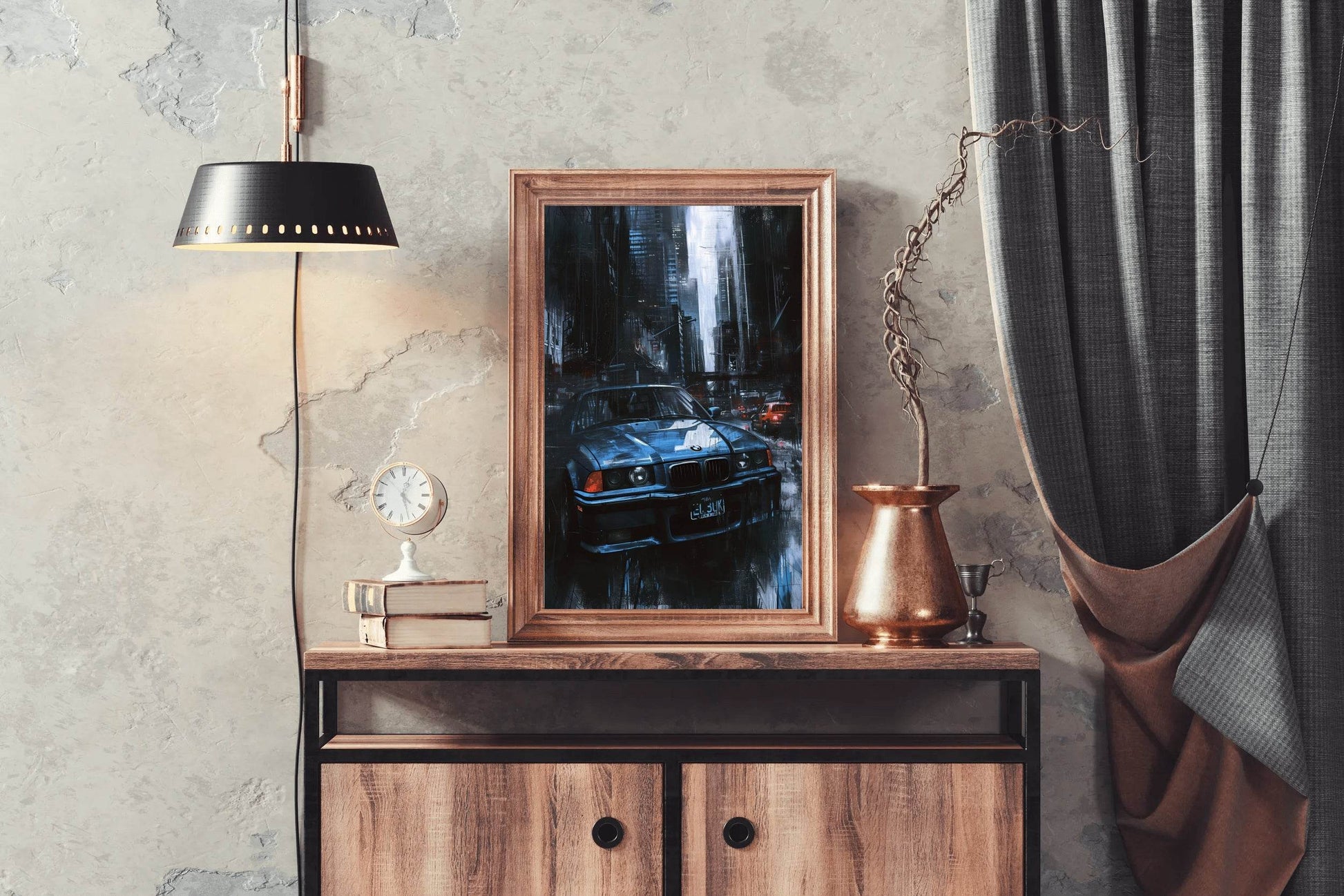 BMW M3 Dark Canvas Wall Art - beink online art store
