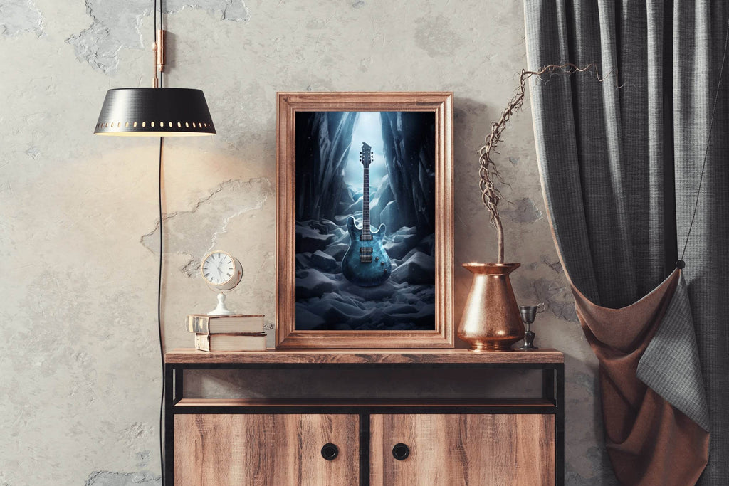 Ice Age Violin Wall Art - beink online art store