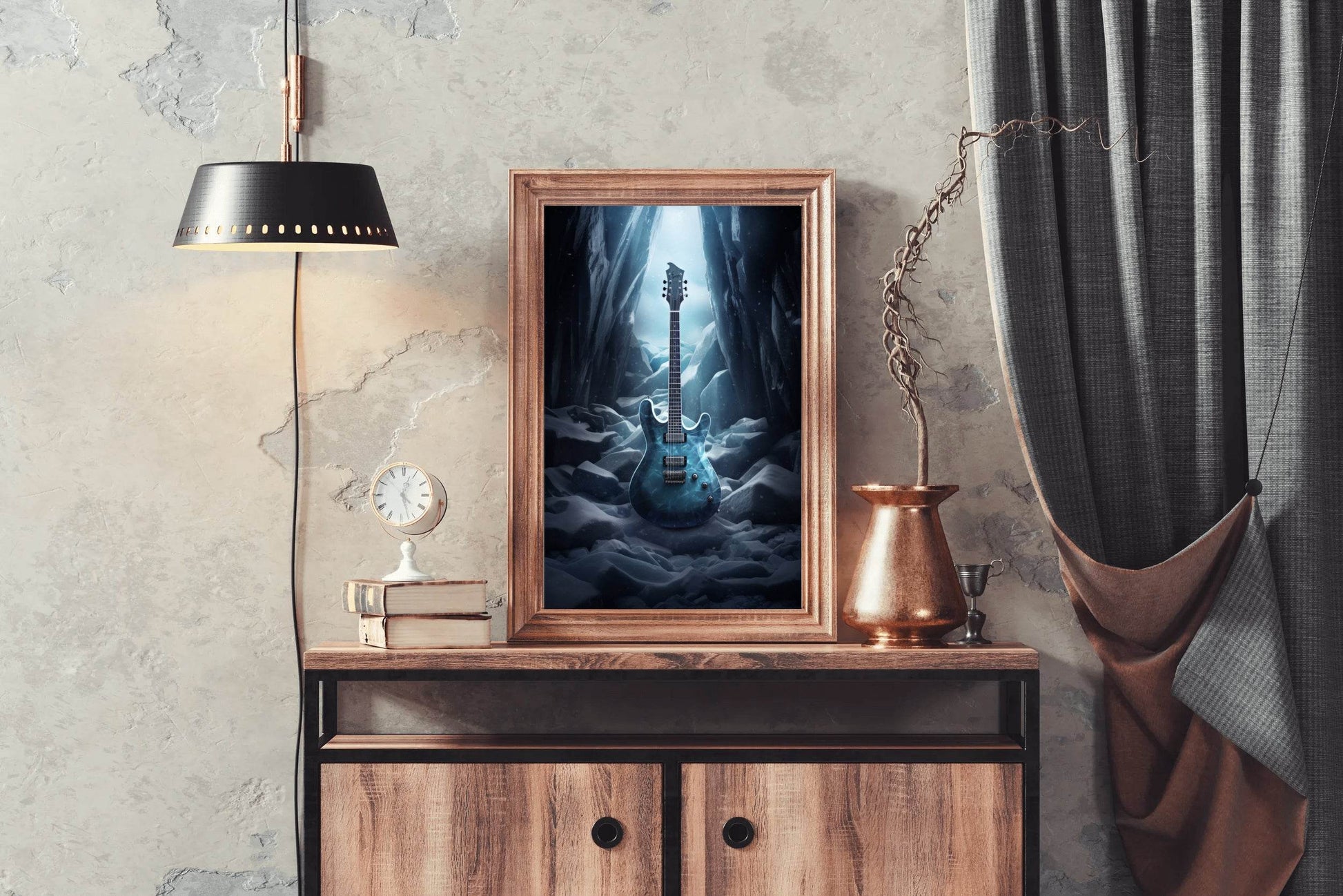 Ice Age Violin Wall Art - beink online art store