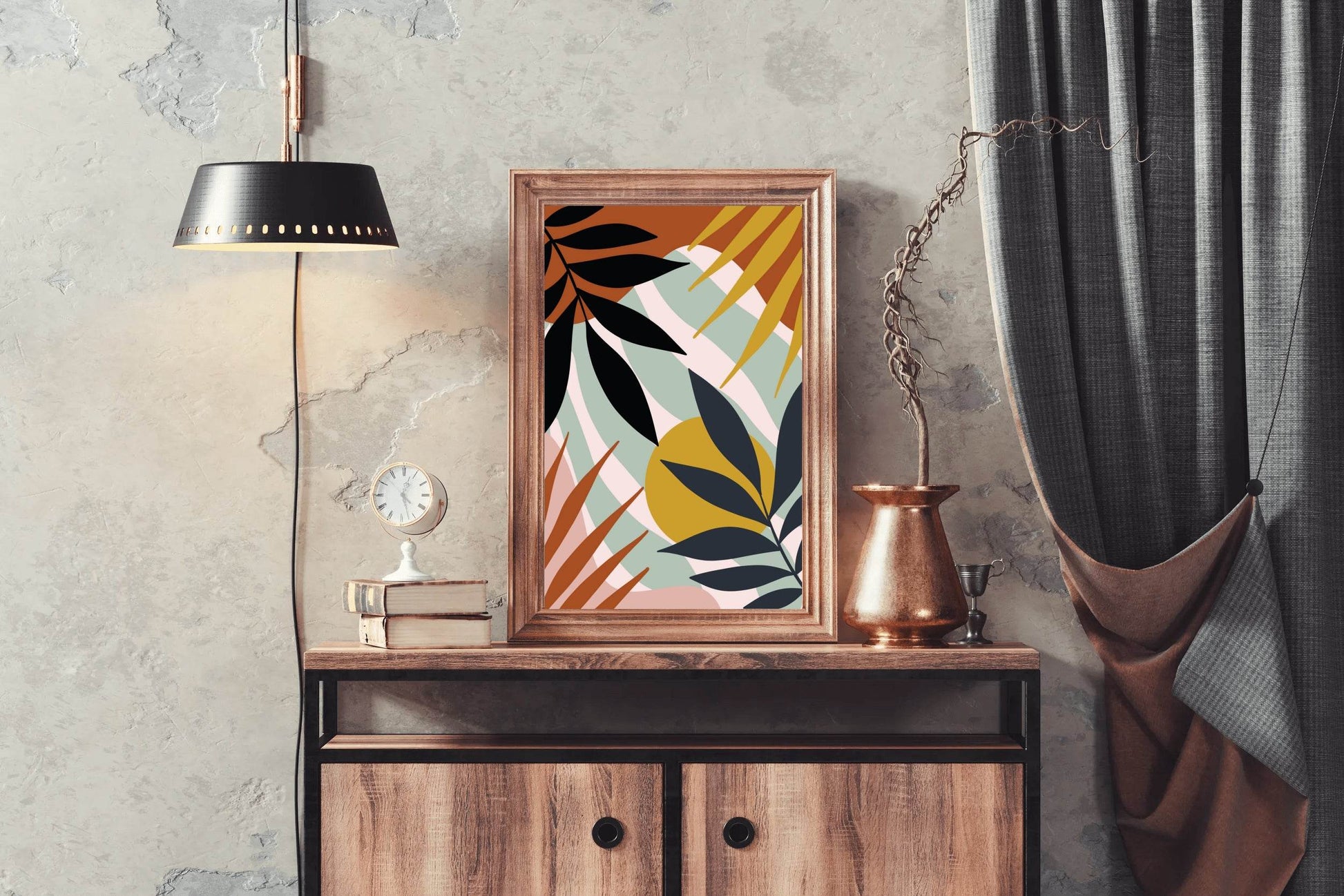 Abstract Tropical Leaves ArtWork - beink online art store
