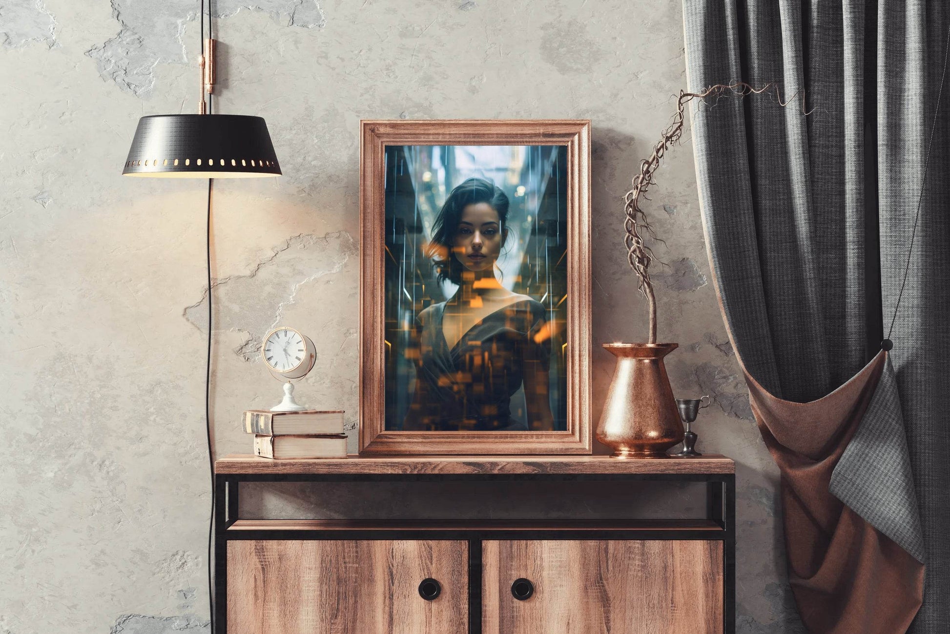 AI Girl Wall Art - beink online art store