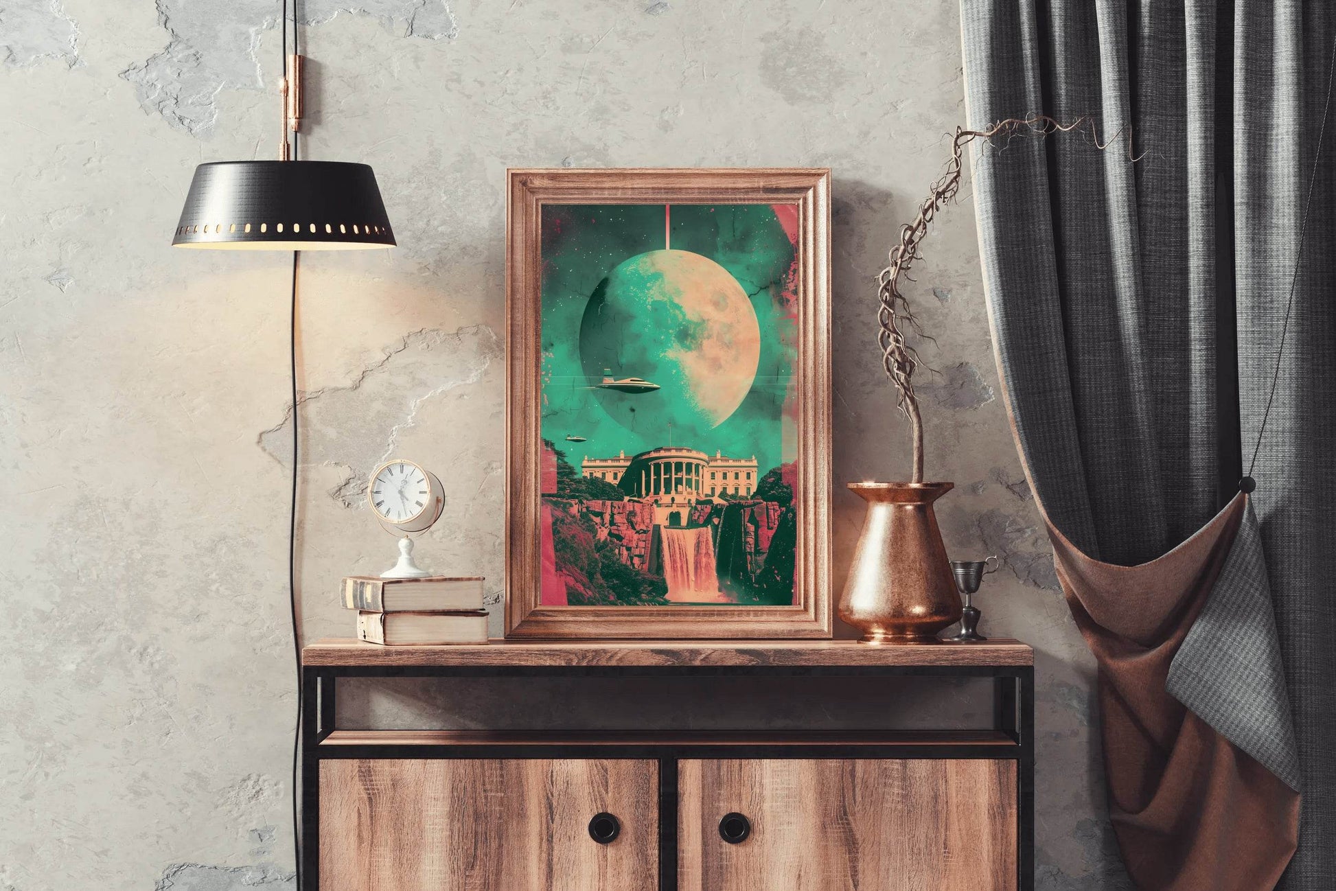 White House Photo With Space Background Wall Art - beink online art store