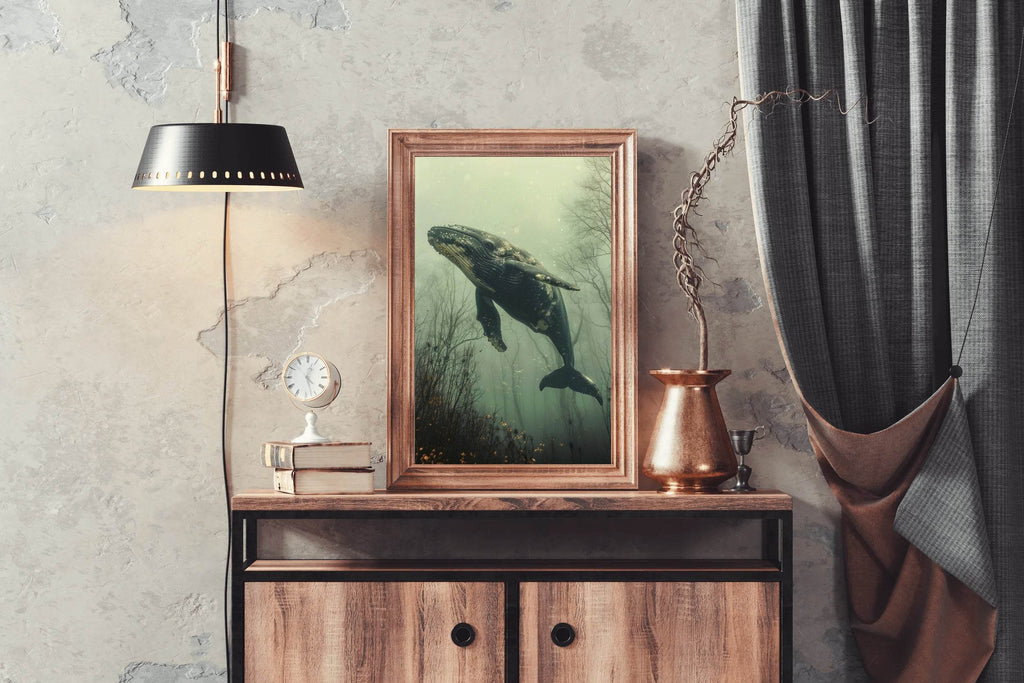 Humpback Whale Animal Wall Art - beink online art store