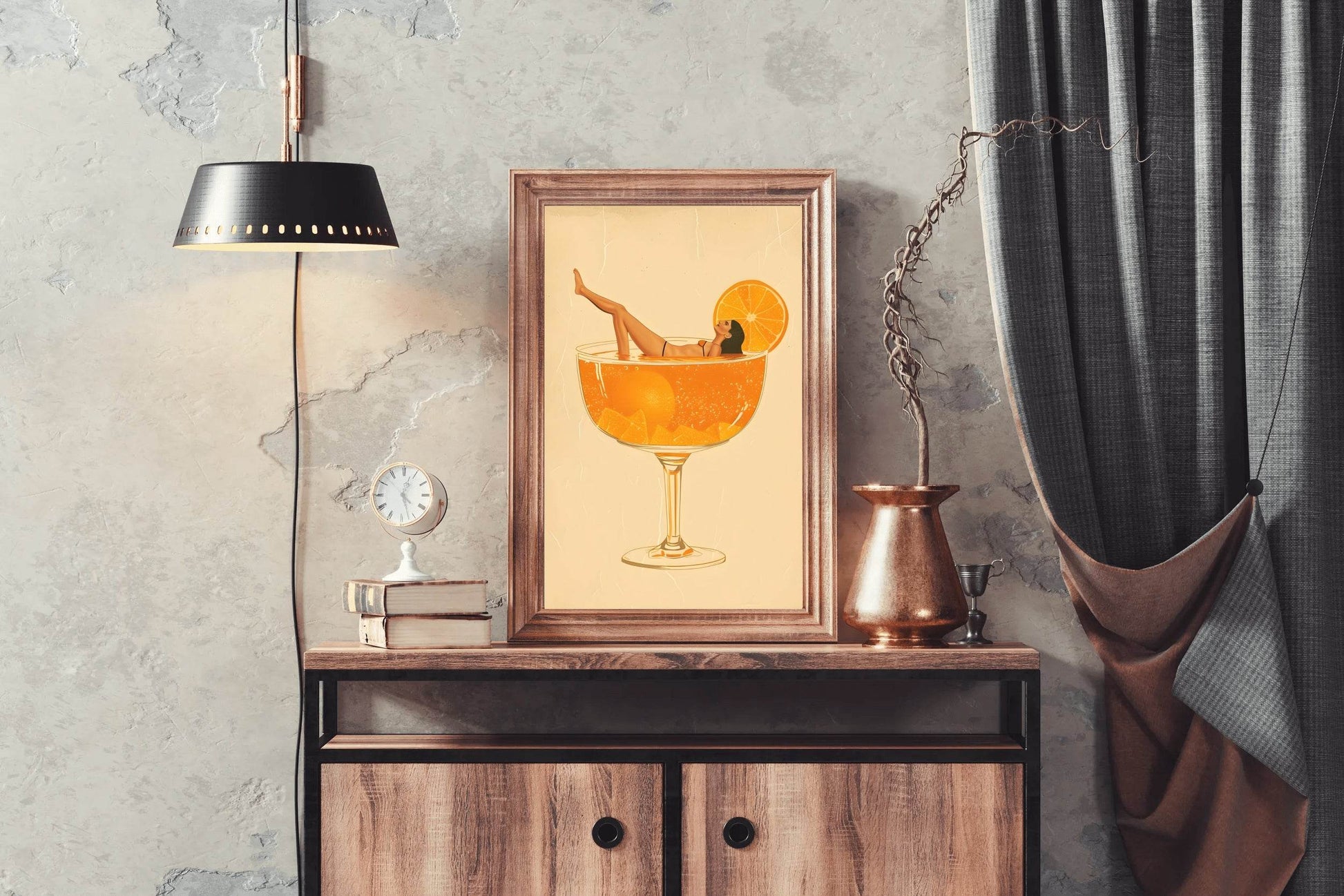 Pinup Girl In Beer Wall Art - beink online art store