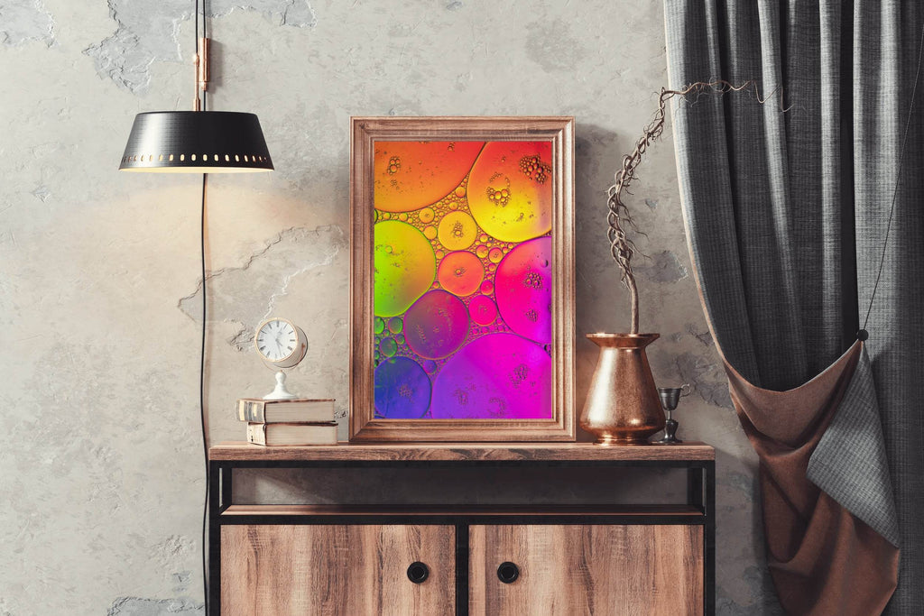 Bubbles Gradient Abstract Wall Art - beink online art store