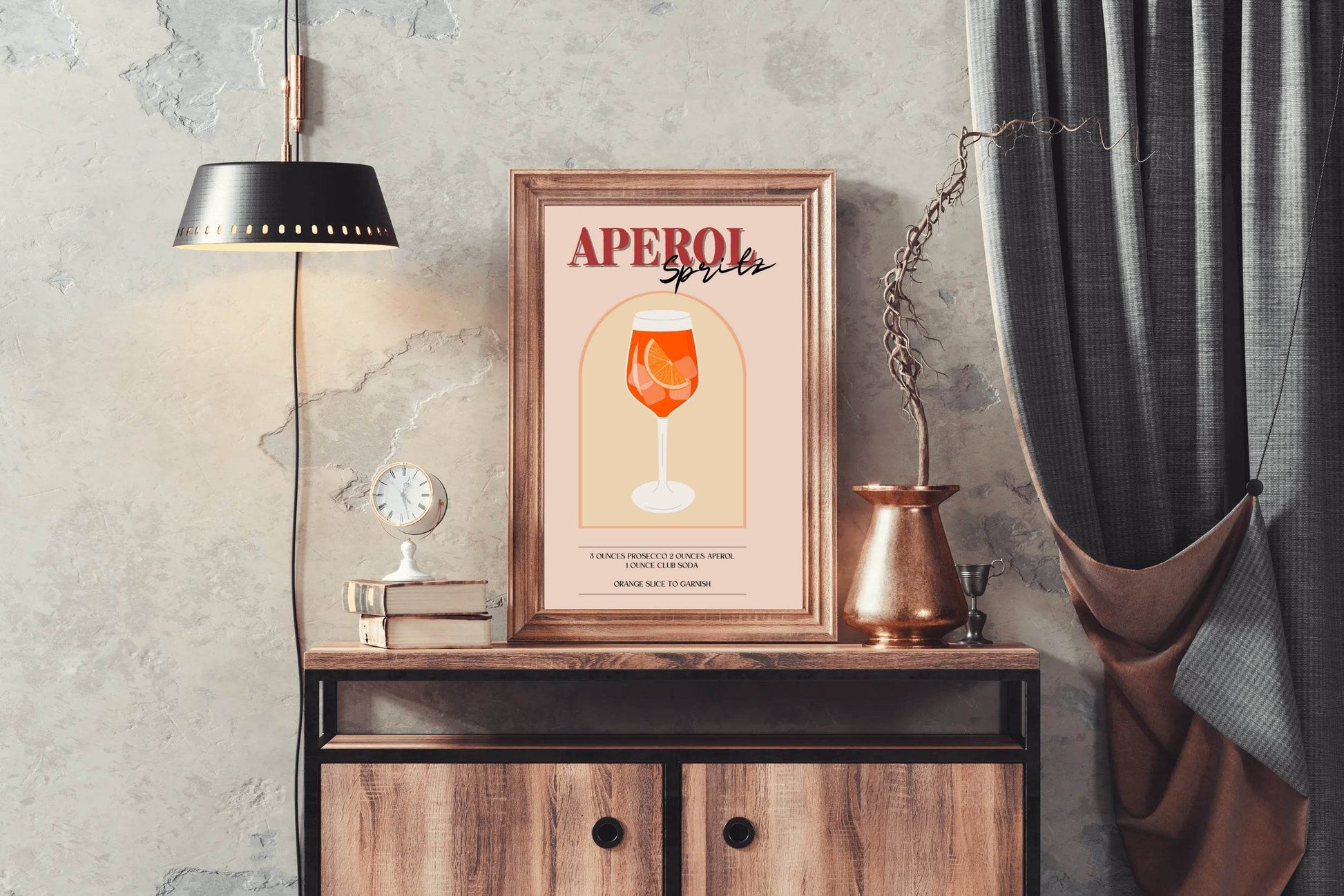 Ice and Orange Cocktail Wall Art - beink online art store