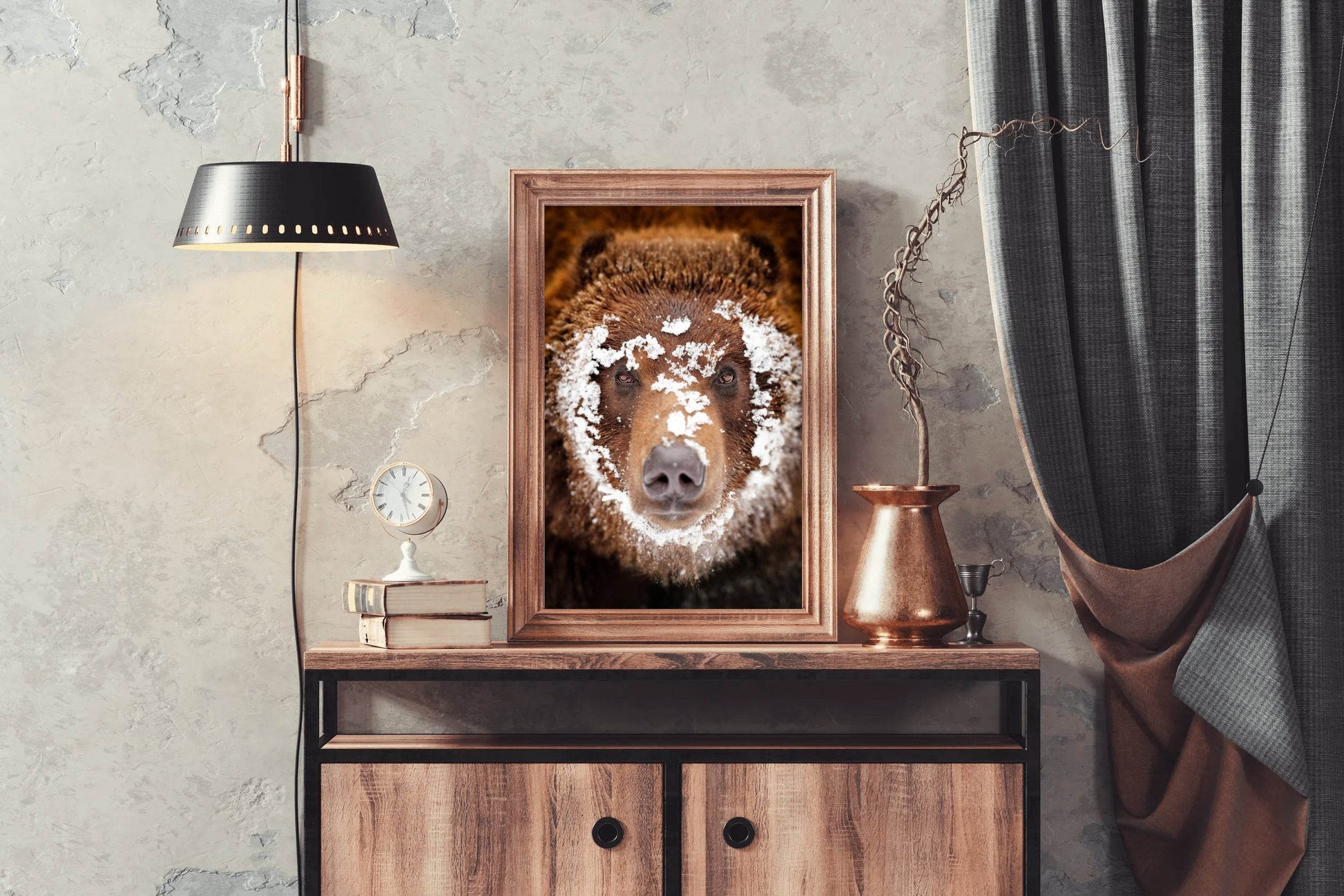 Grizzly Bear Animal Wall Art - beink online art store
