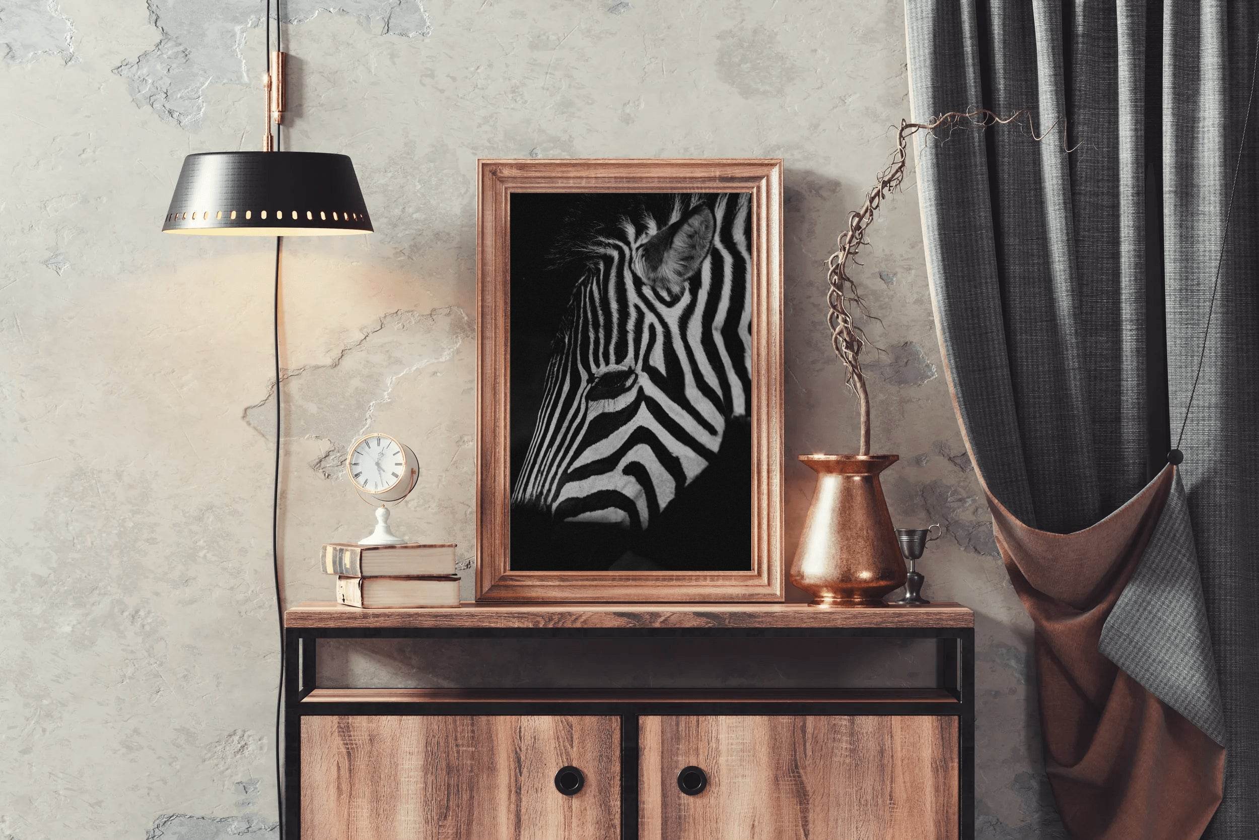 Zebra Black & White Wall Art - beink online art store