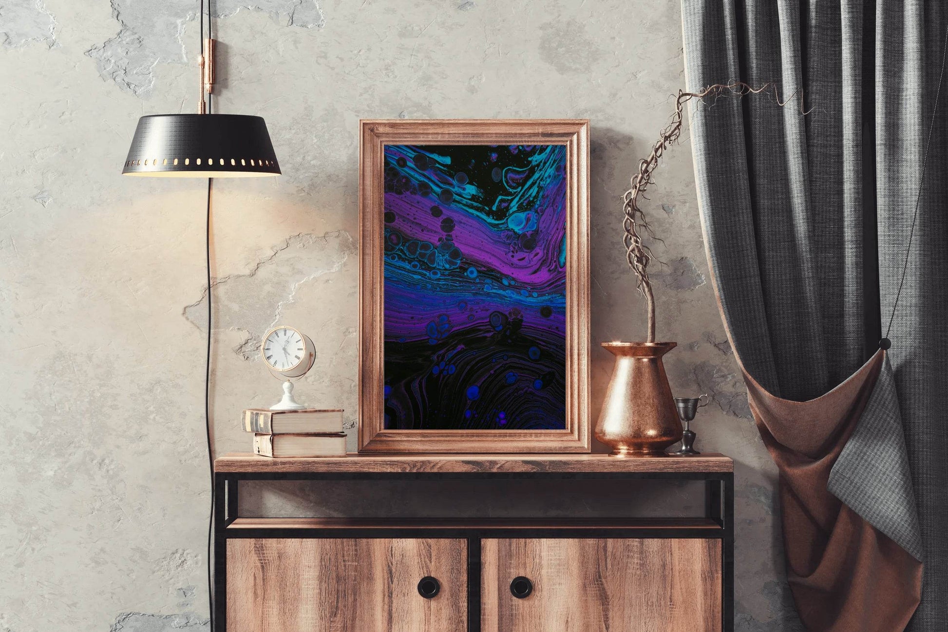 Liquid Paint Bubble and Stains Abstract Wall Art - beink online art store