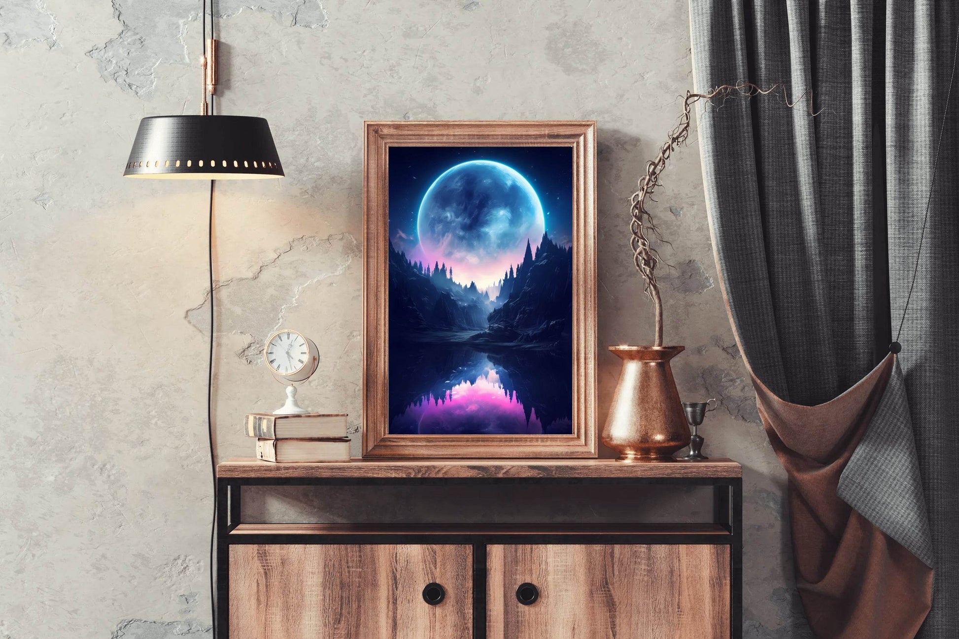 Moonlight In The Water Wall Art - beink online art store