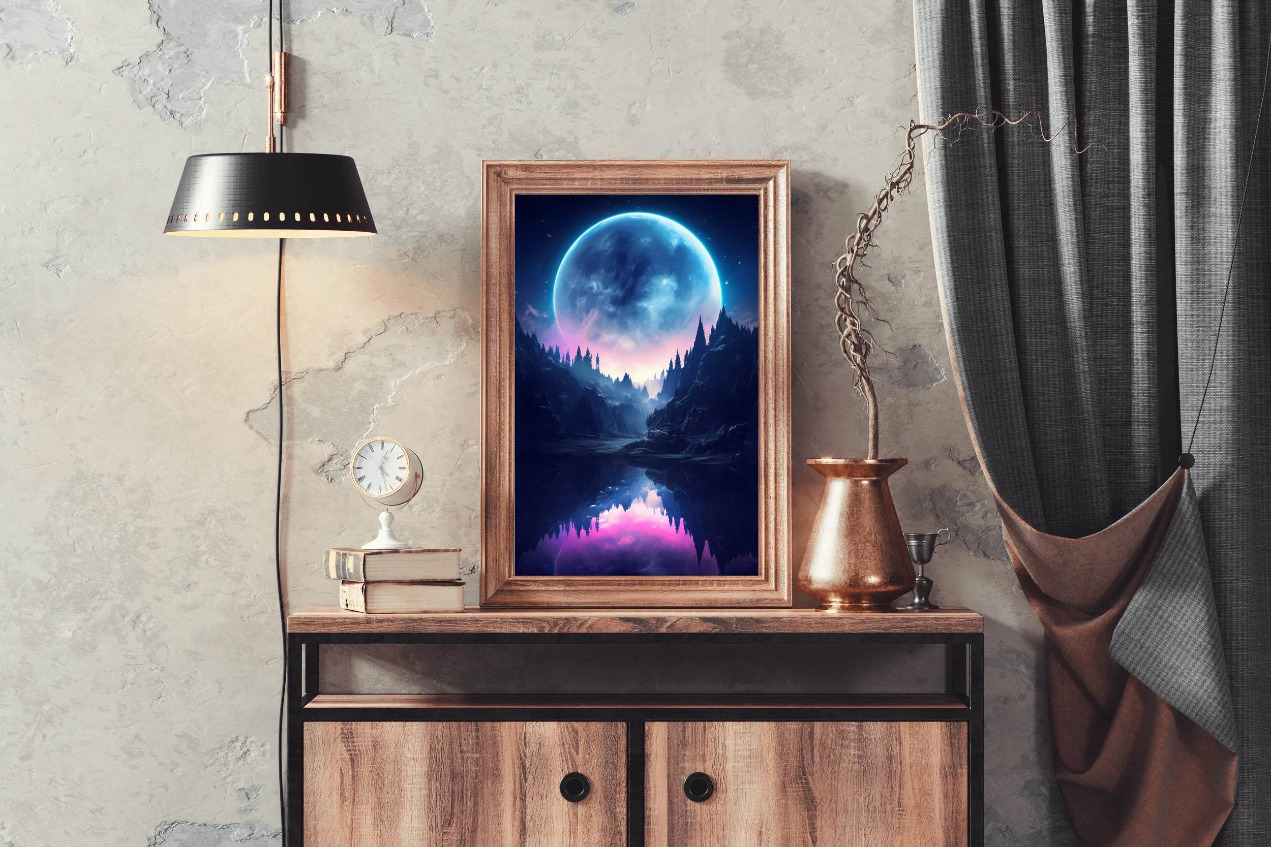 Moonlight In The Water Wall Art - beink online art store