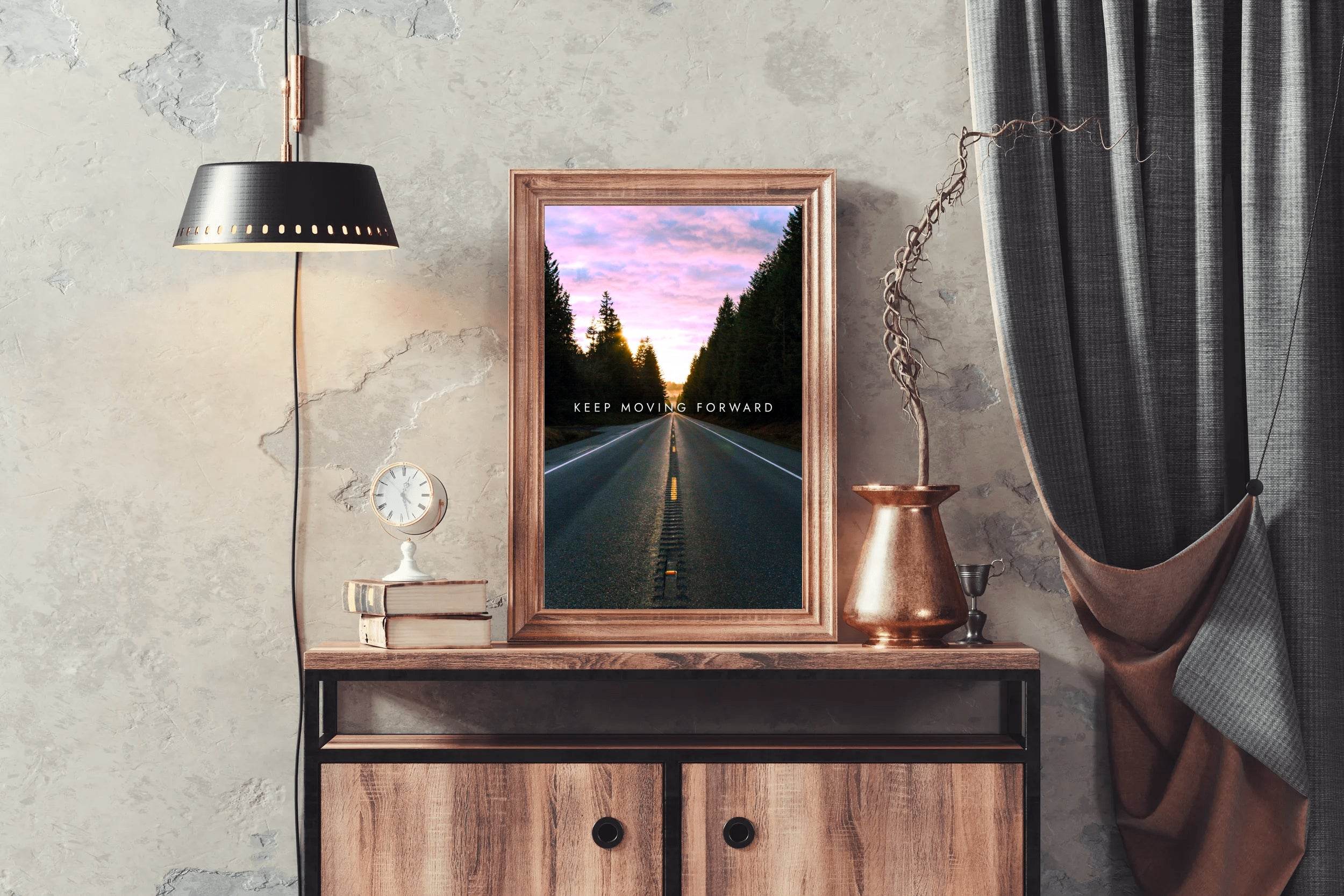 Keep Moving Forward Motivational Wall Art - beink online art store