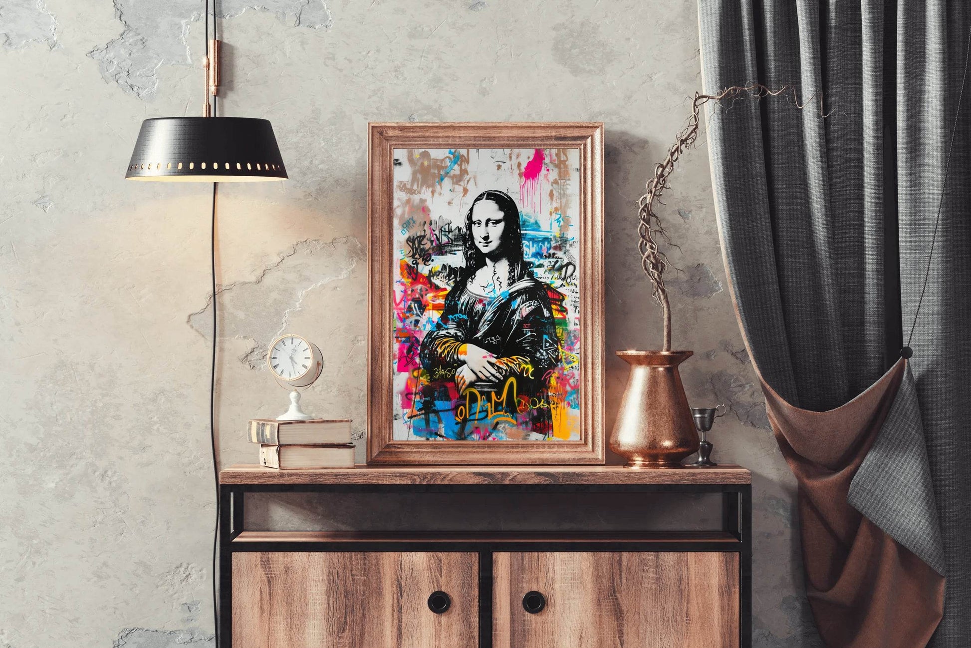 Mona Lisa Graffiti Style Wall Art - beink online art store