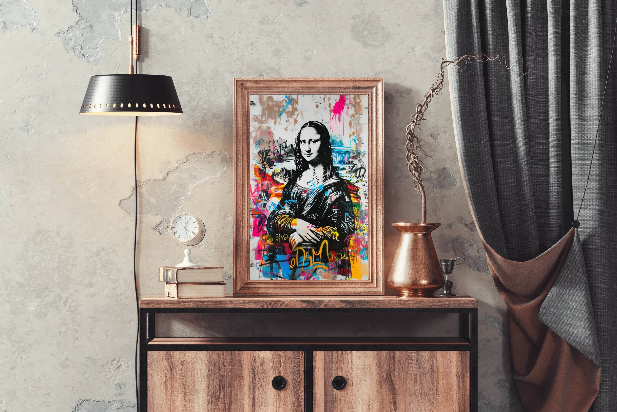 Mona Lisa Graffiti Style Wall Art - beink online art store