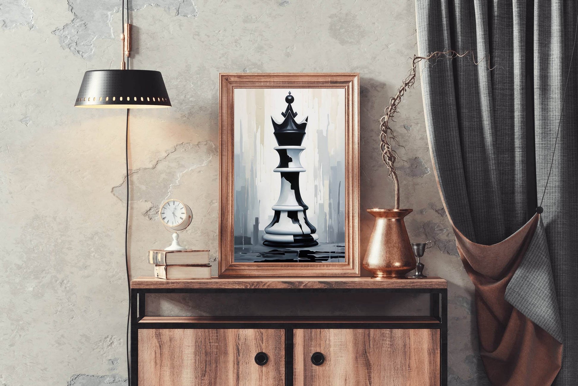 Chess Knight Picture Wall Art - beink online art store