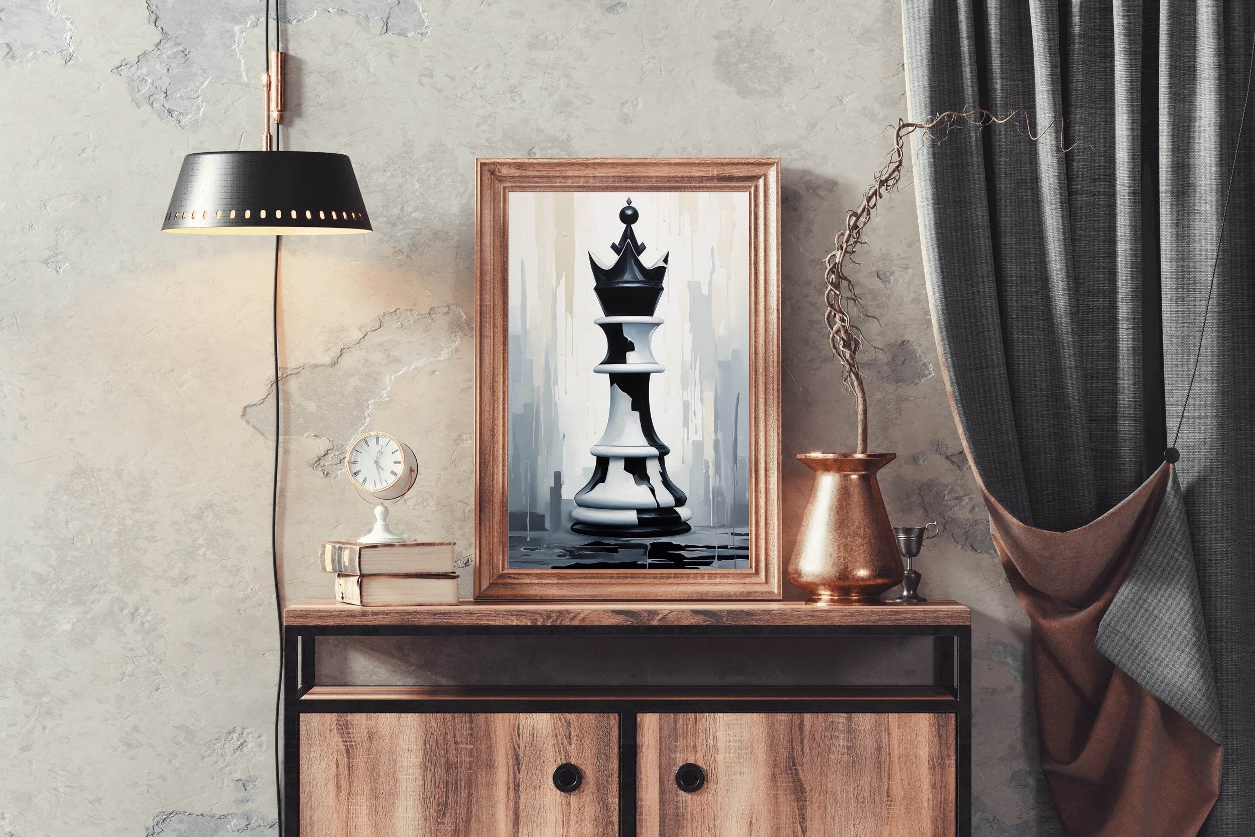 Chess Knight Picture Wall Art - beink online art store