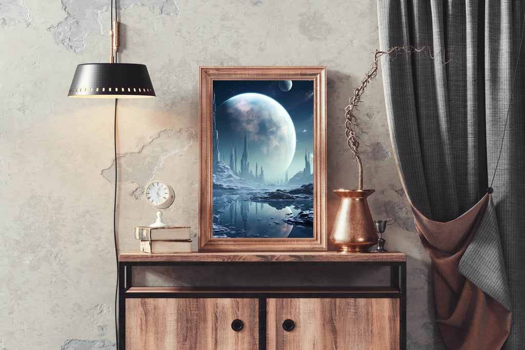 Moon Astronomy Outdoors Wall Art - beink online art store