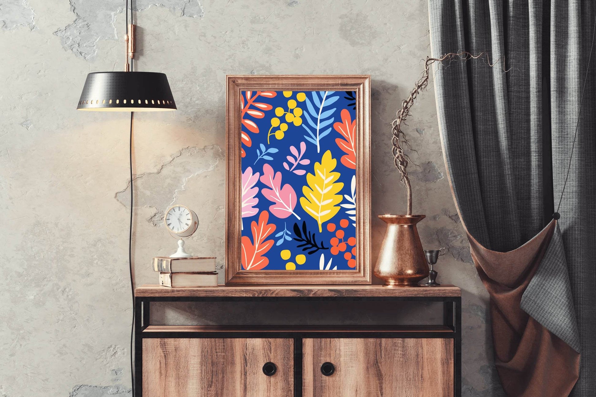 Different Colorful Leaves Wall Art - beink online art store