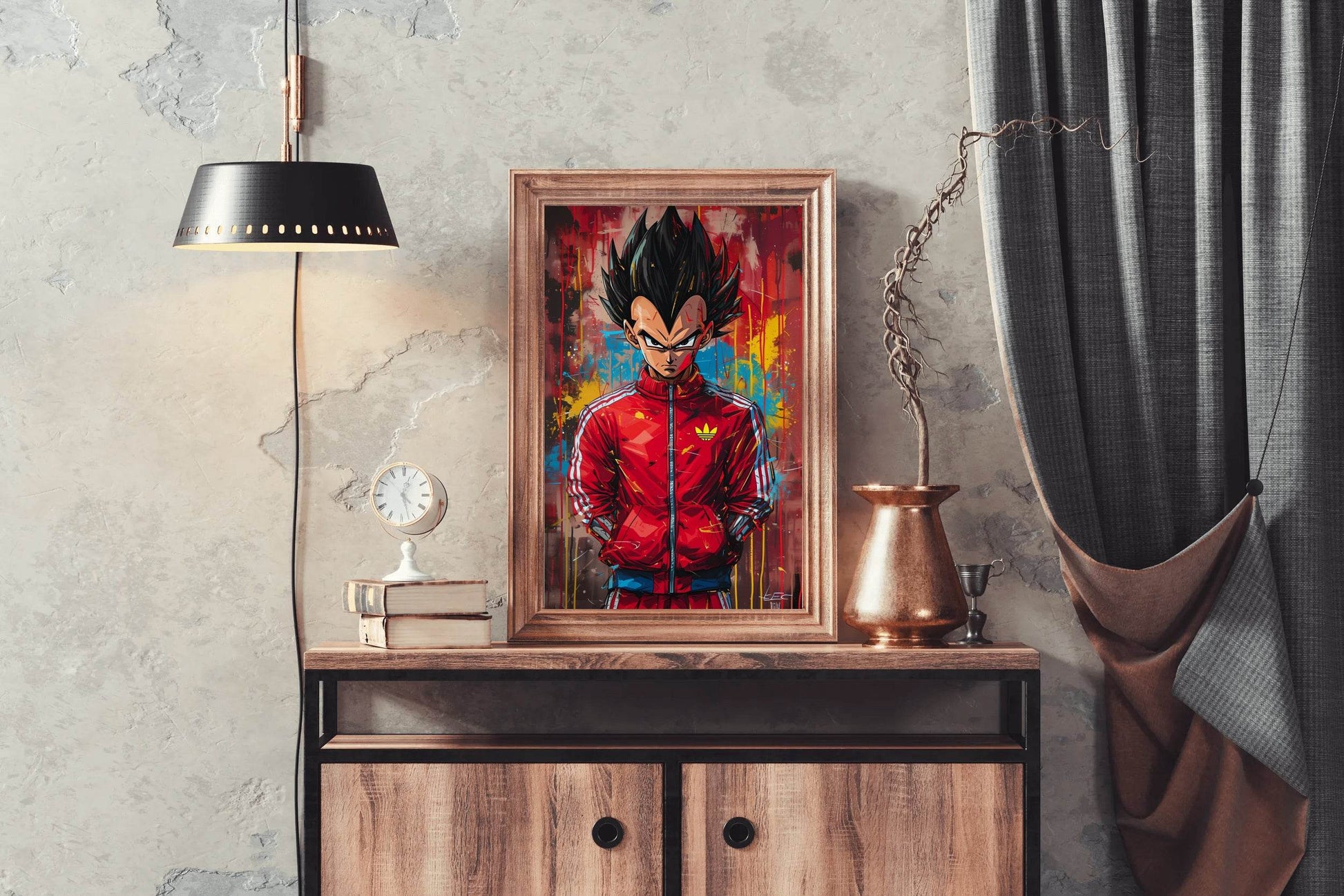 Painting of Vegeta-The Dragon Ball Anime - beink online art store