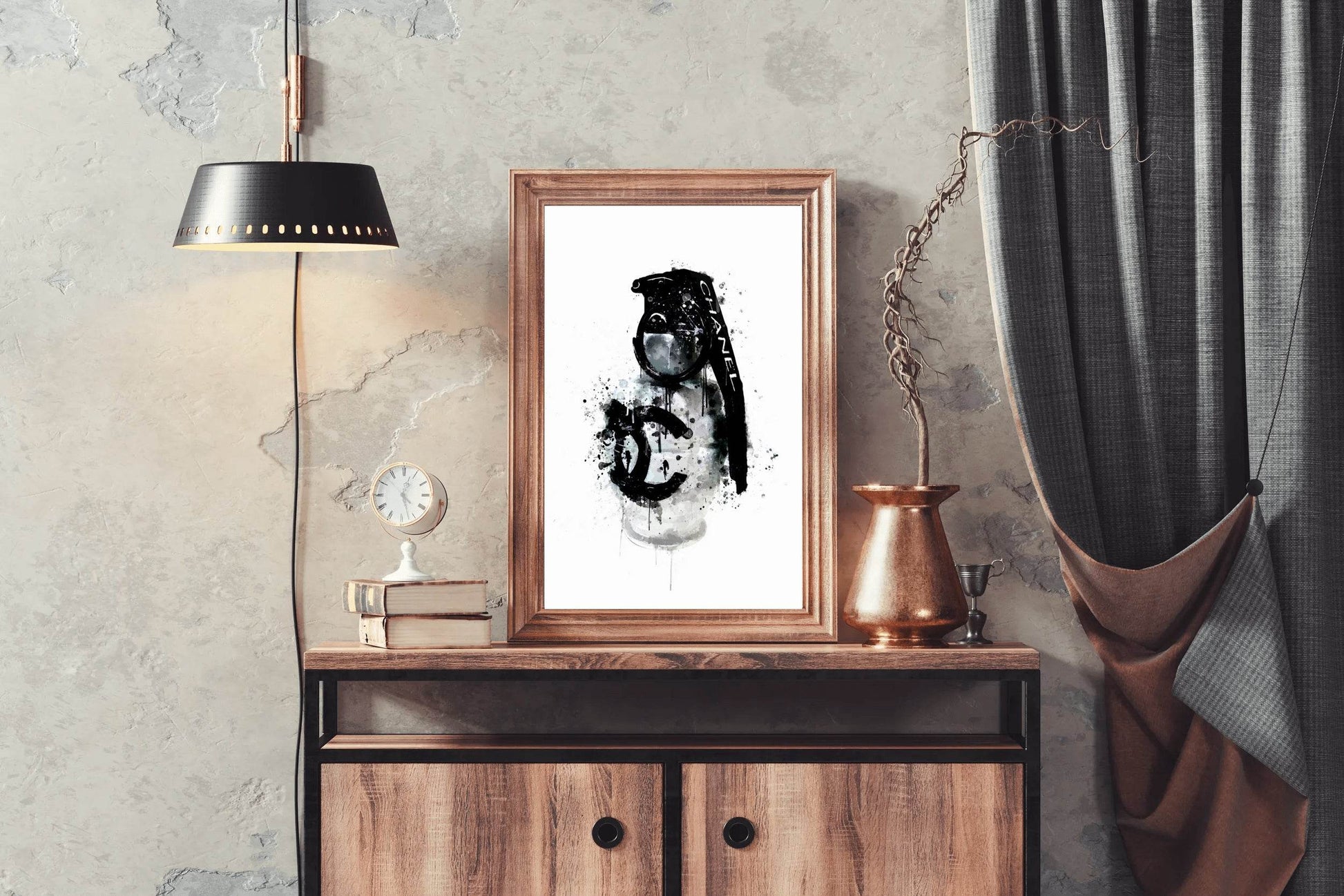 Spray Paint Chanel Logo - Chanel Chaos Wall Art - beink online art store