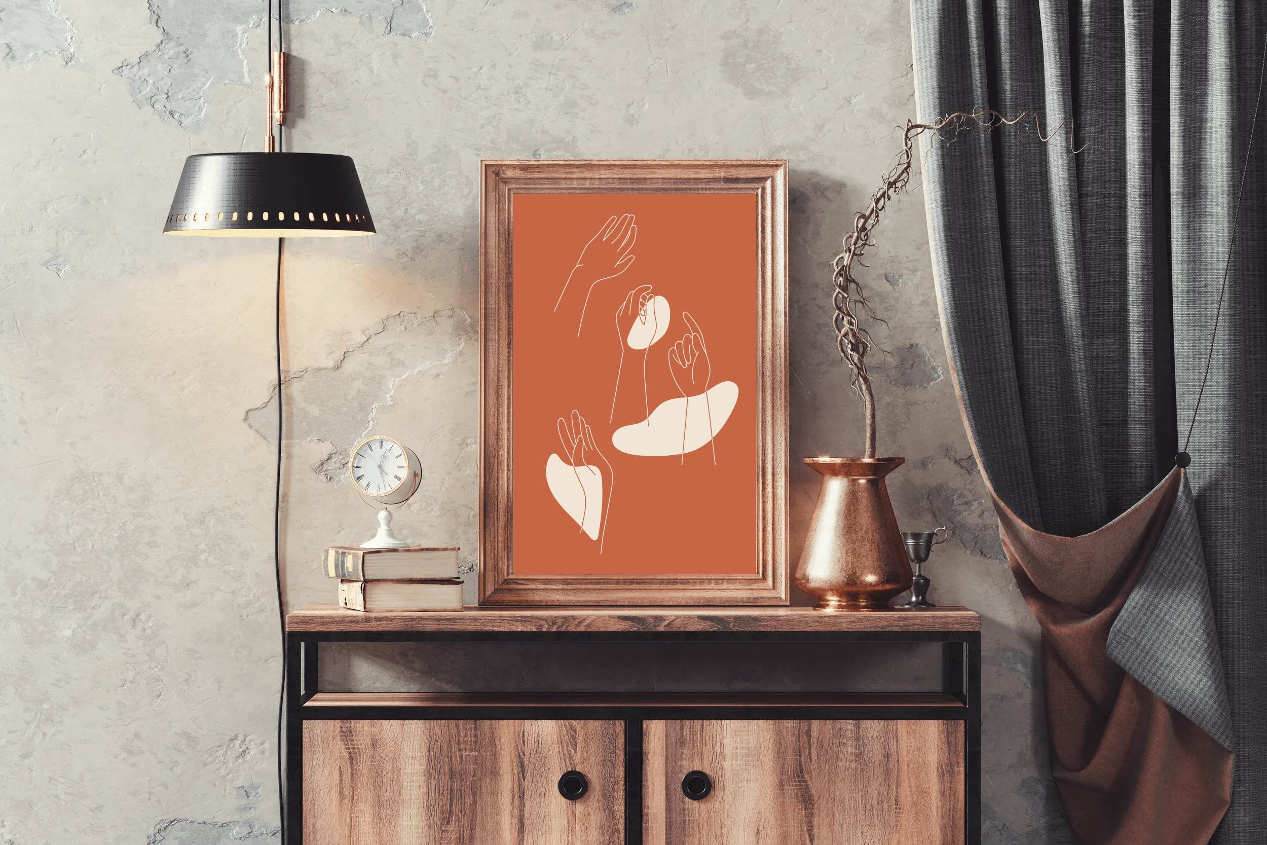 Hands Up Wall Art - beink online art store