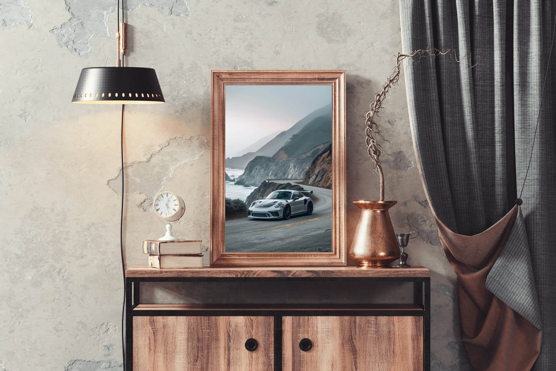 Porsche 911G Silver Wall Art - beink online art store