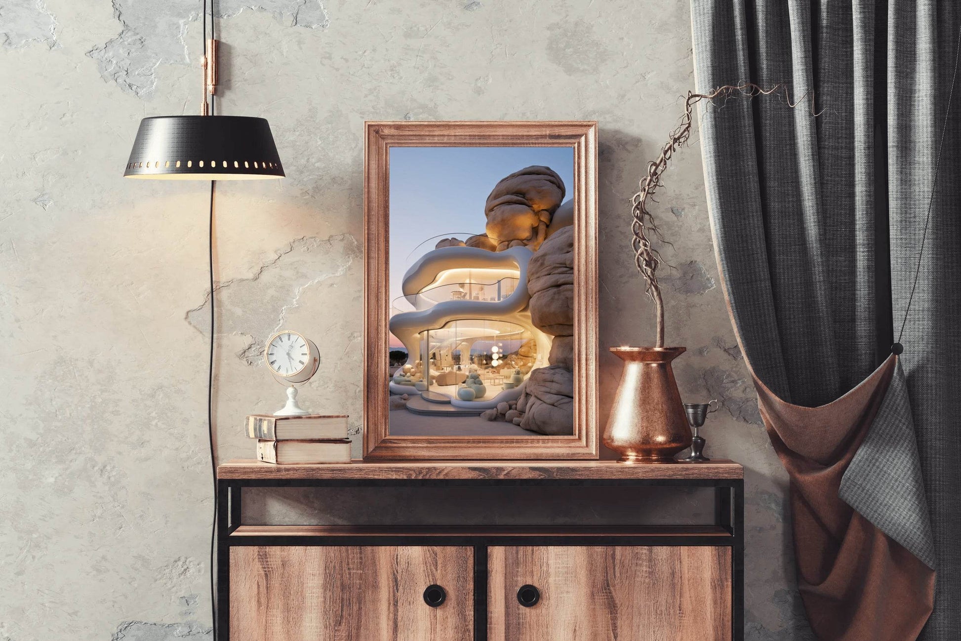 Rock House Wall Art - beink online art store