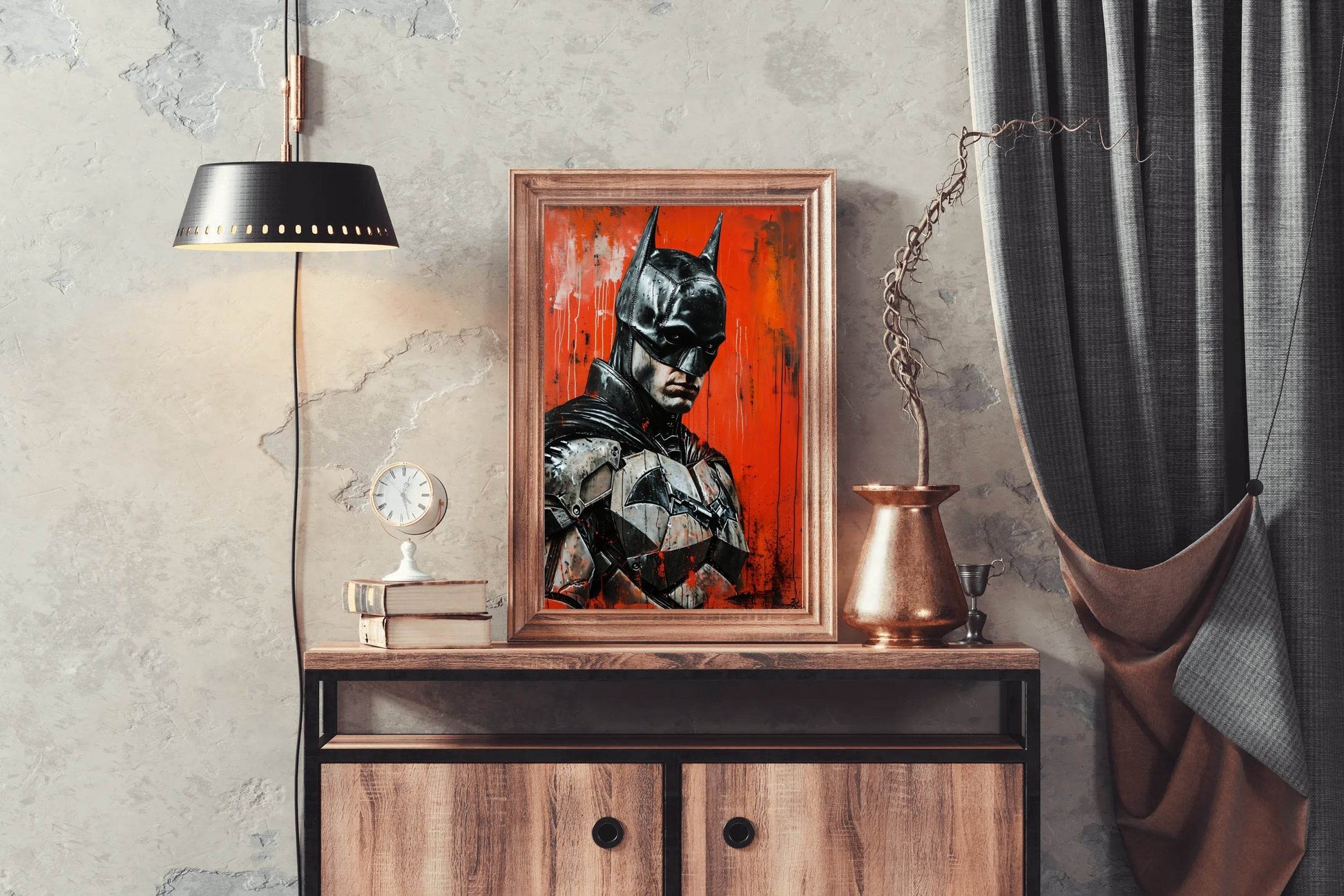 Painting of Robert Pattinson Batman Portrait - beink online art store