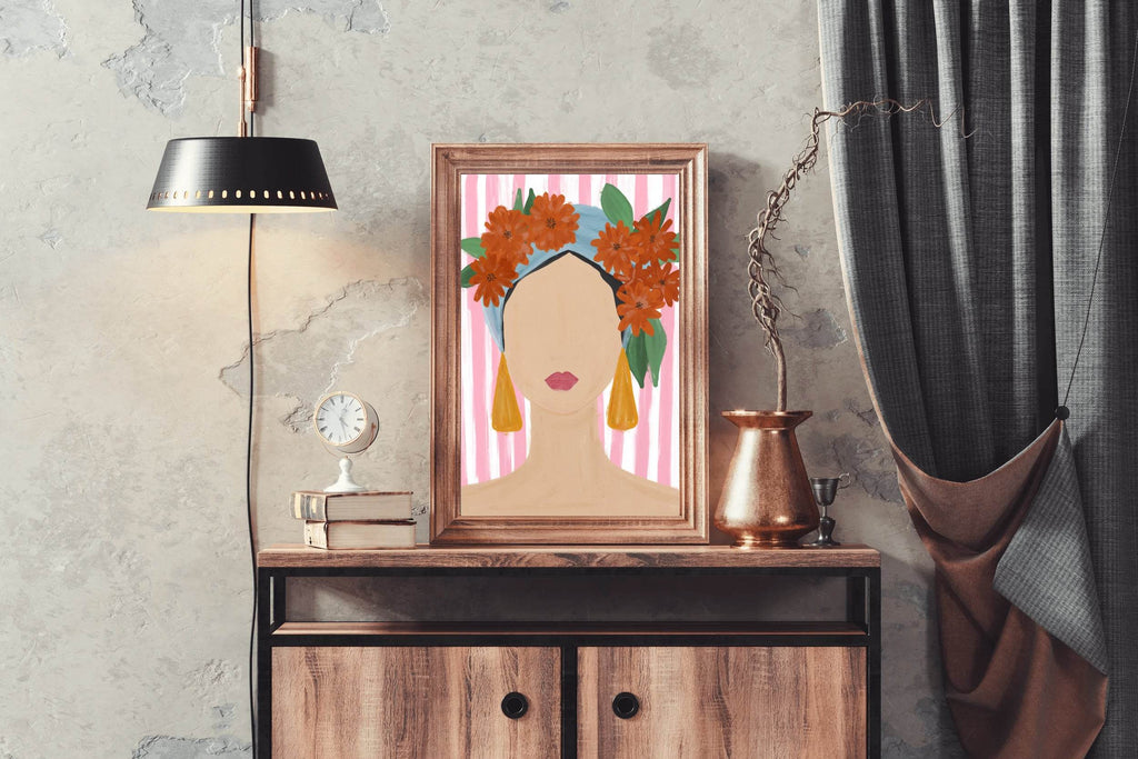 Painting A Woman Without A Face Wall Art - beink online art store
