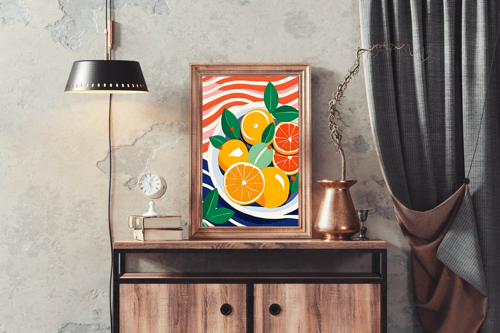 Red And Yellow Orange Painting - beink online art store