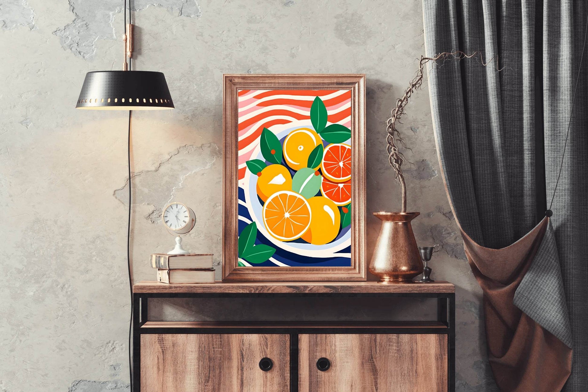 Red And Yellow Orange Painting - beink online art store