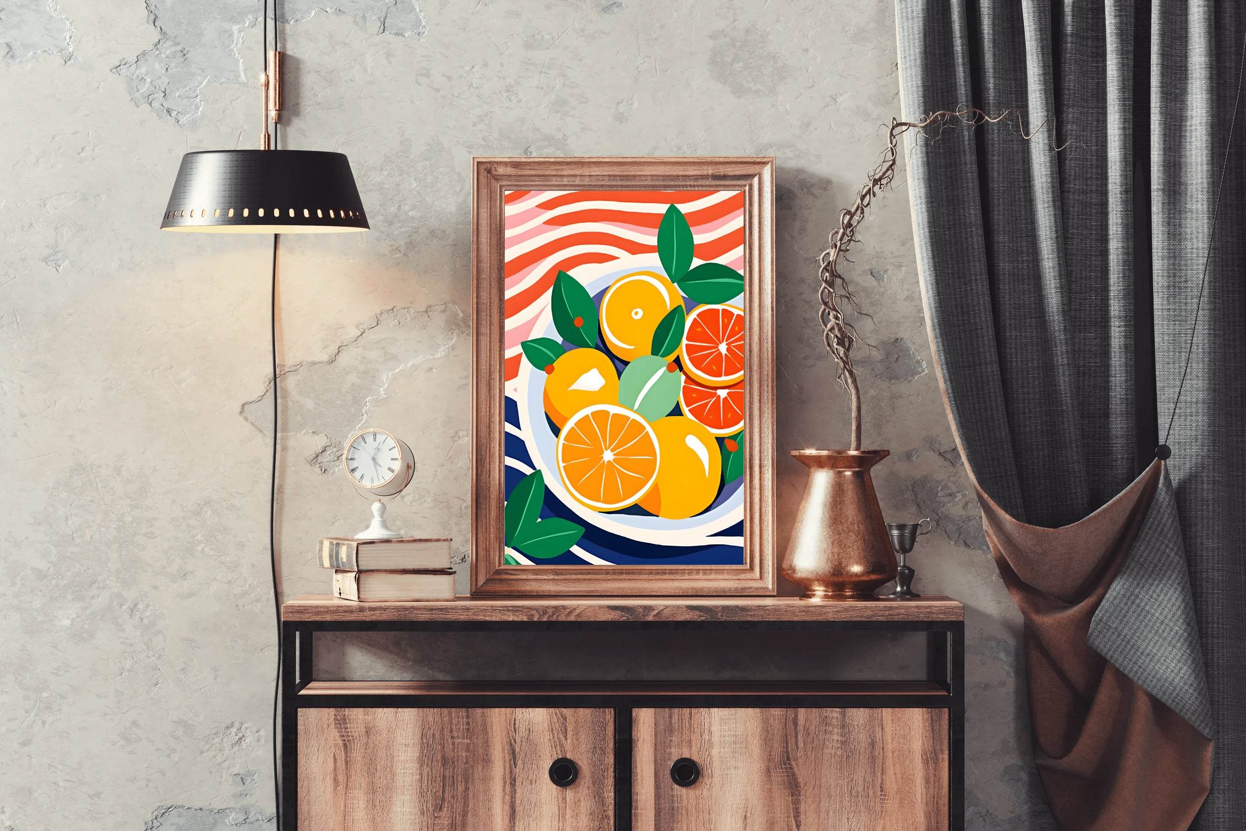 Red And Yellow Orange Painting - beink online art store