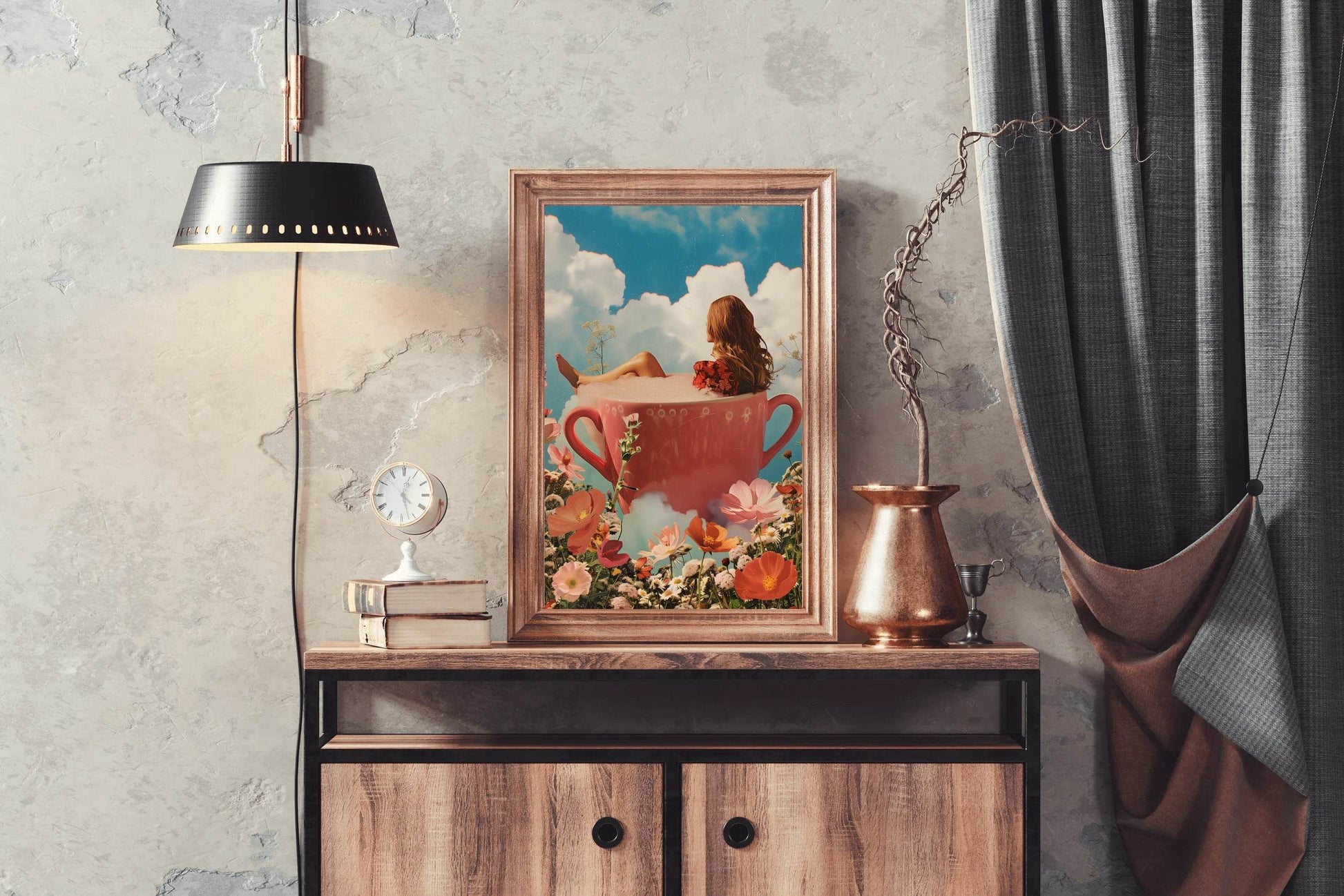 Photo Of A Girl in A Cup Wall Art - beink online art store