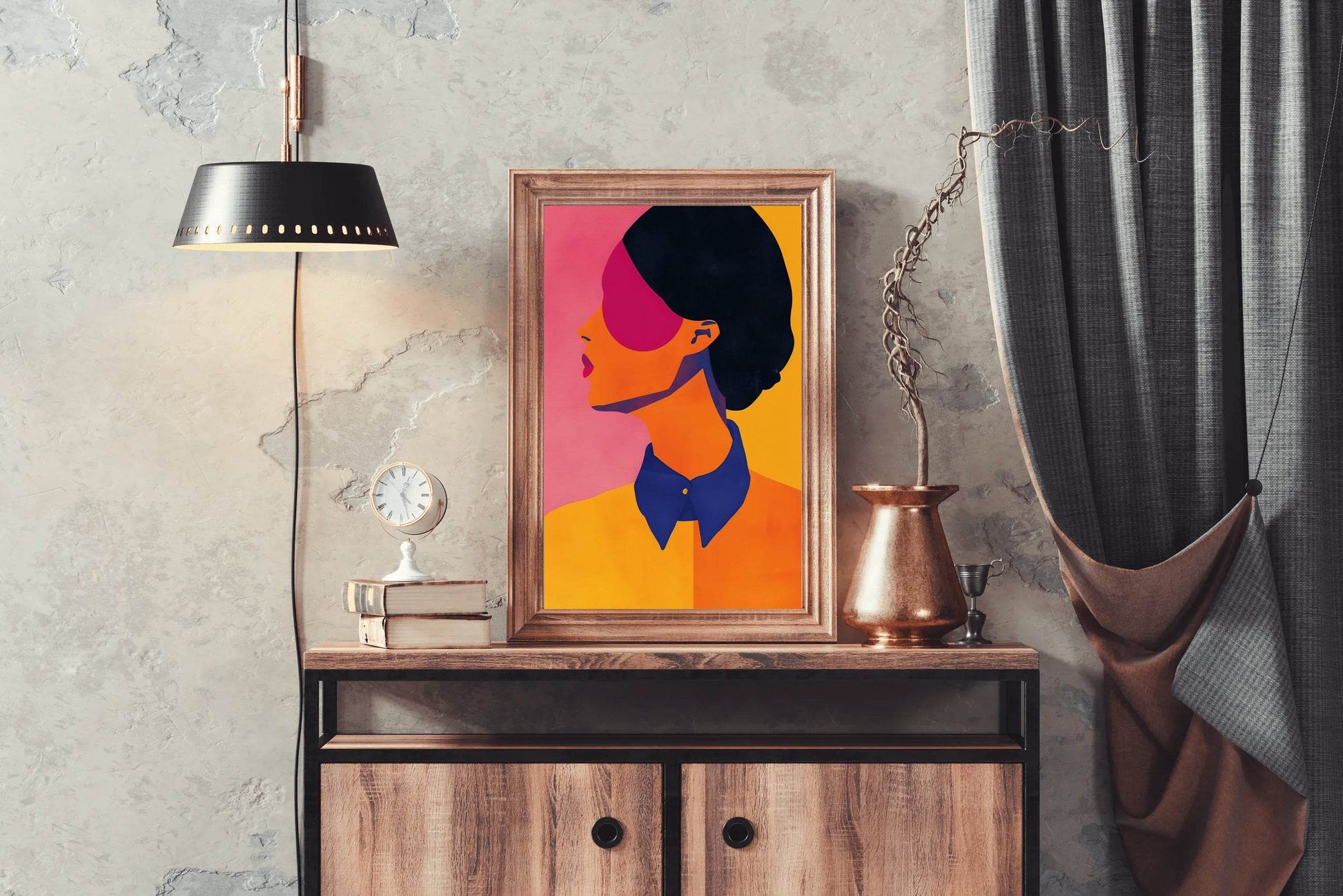 Digital Illustration of a Woman's Face - beink online art store