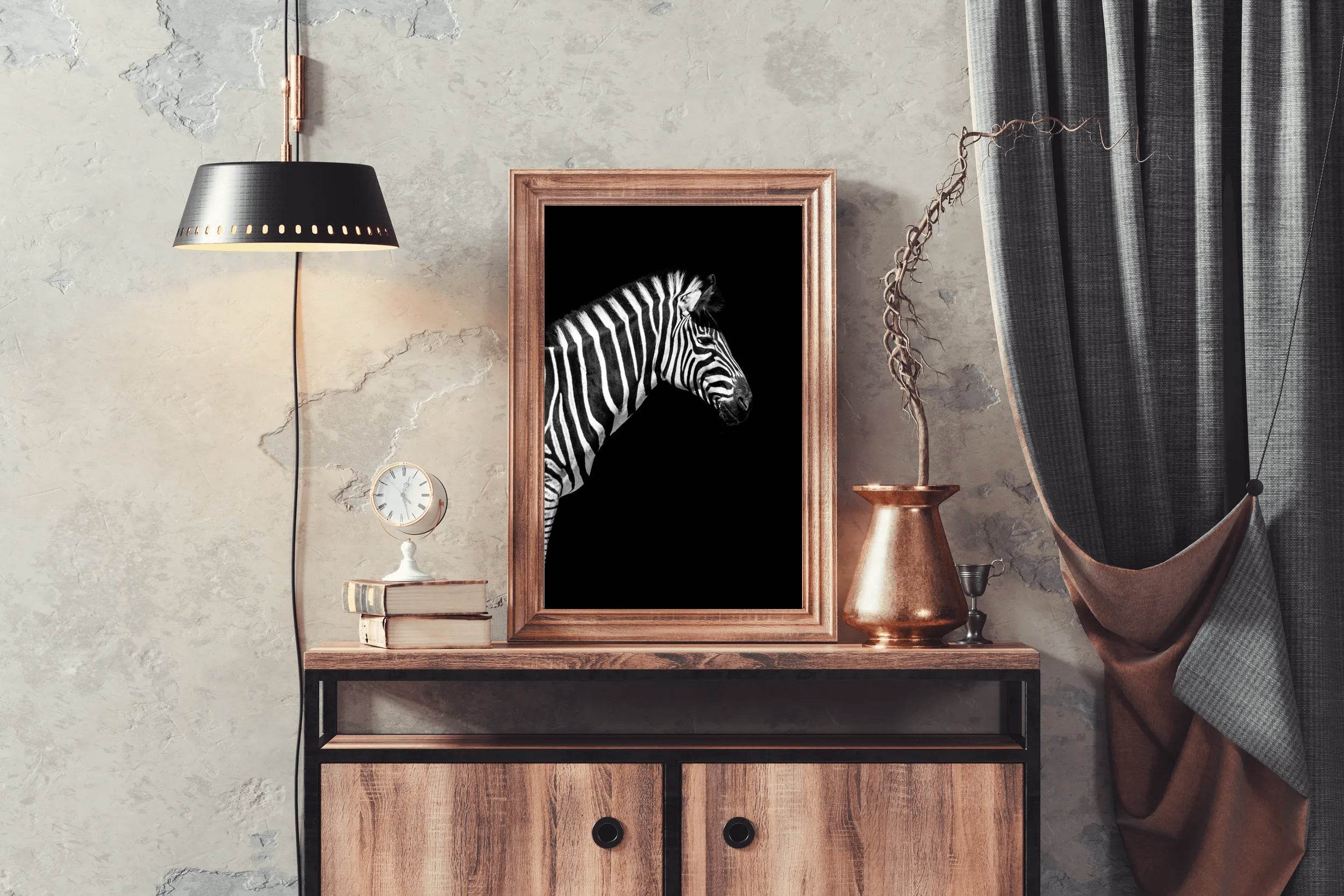 Zebra Black & White Wall Art - beink online art store
