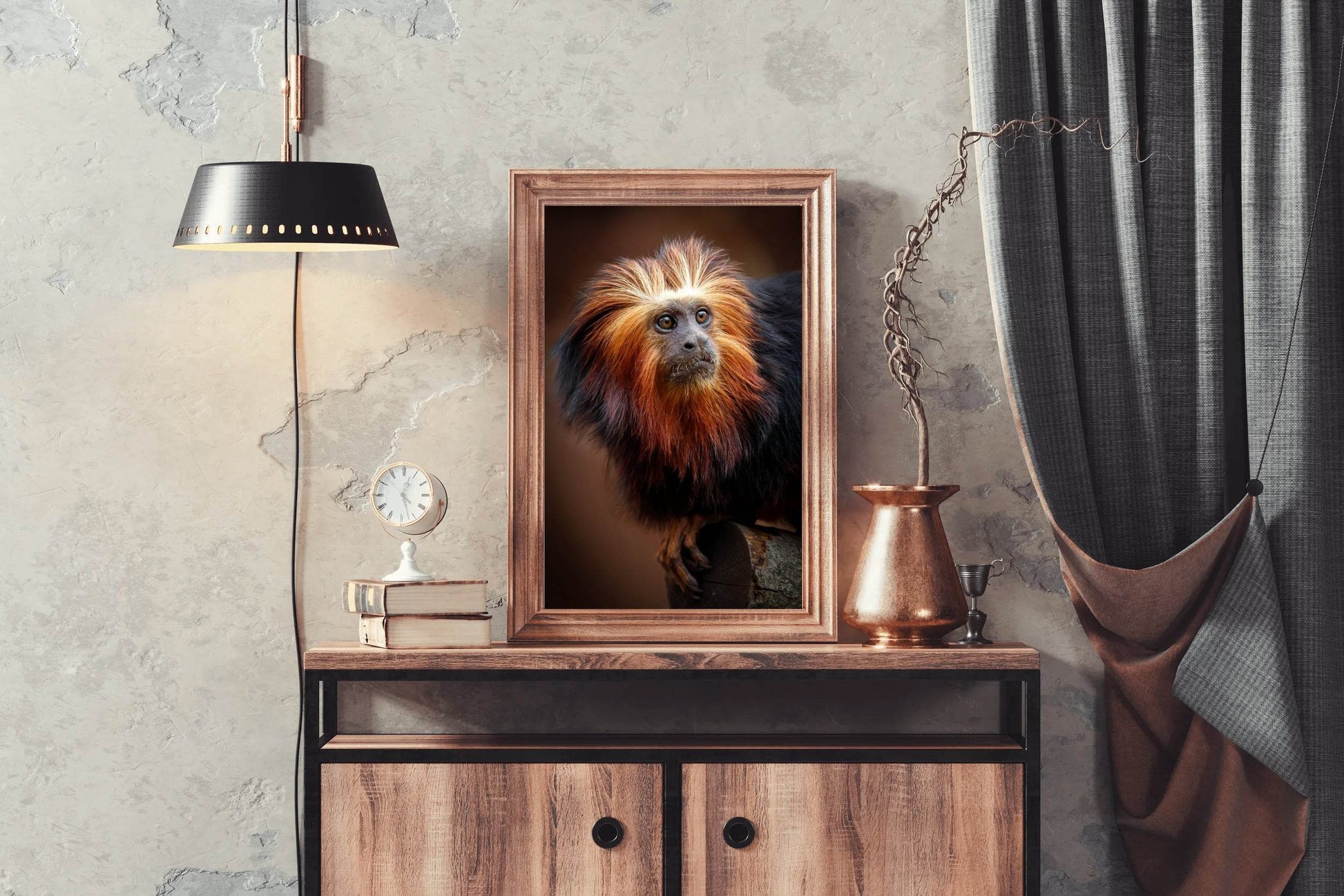Golden Marmoset Monkey Wall Art - beink online art store