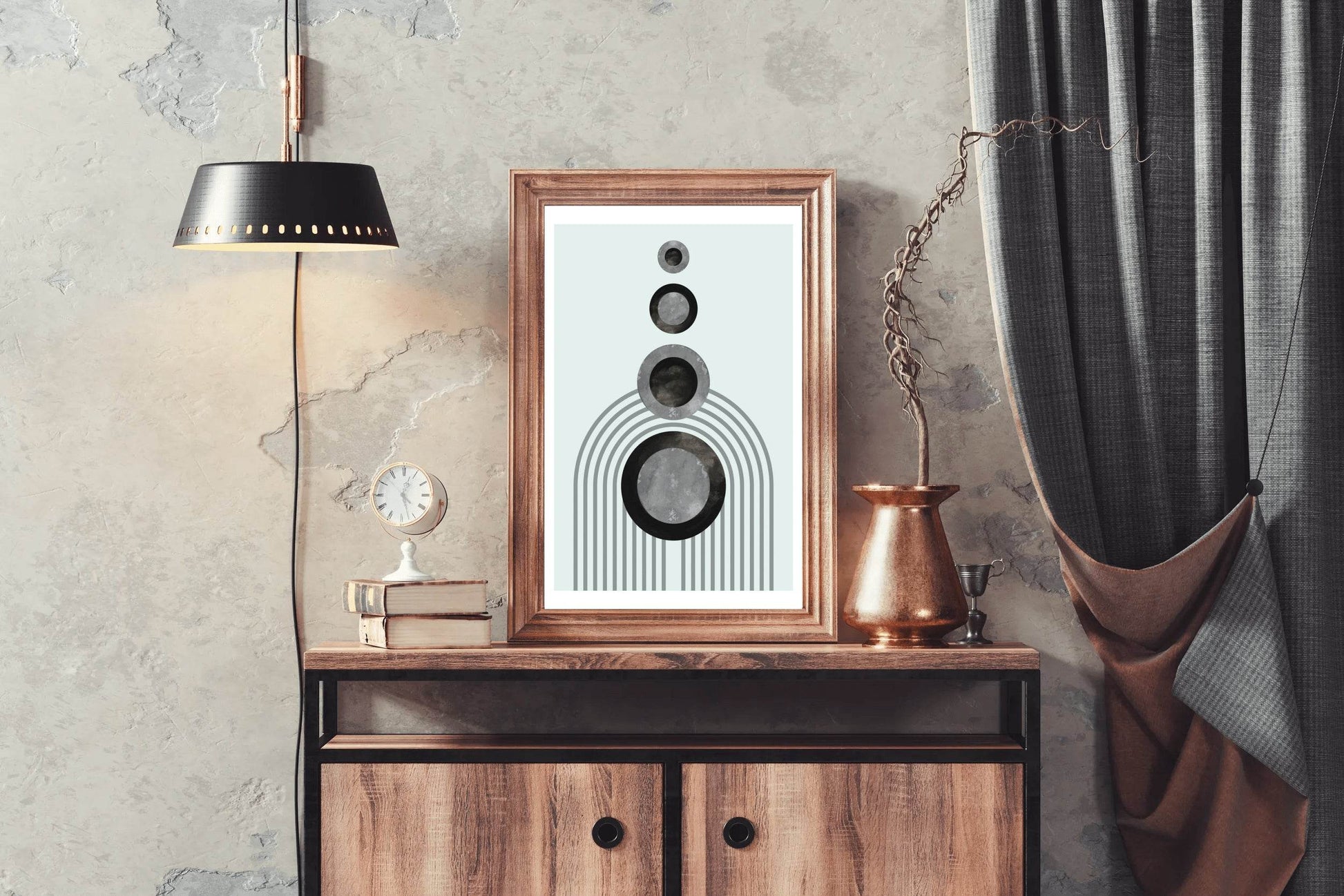 Geometric Circle Abstract Wall Art - beink online art store