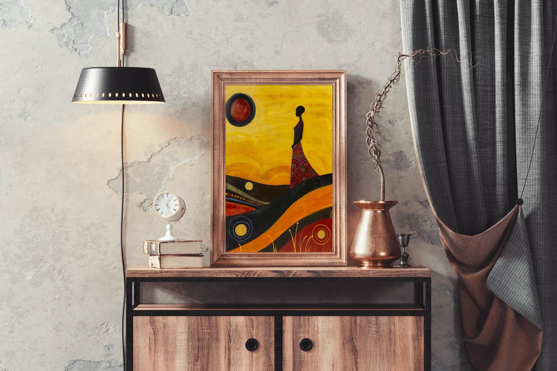 Women Yellow Wall Art - beink online art store