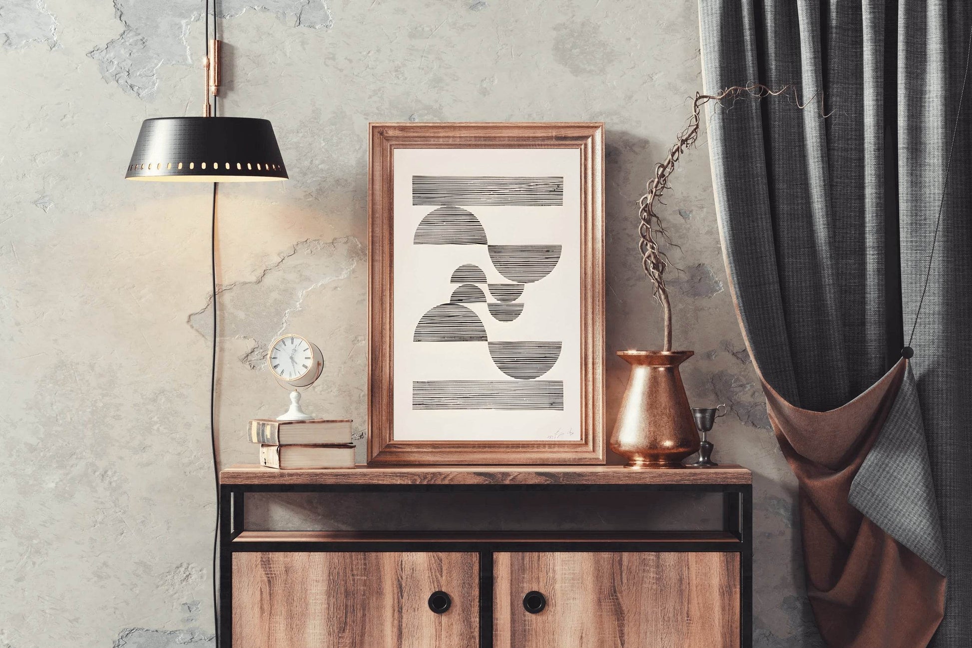 Geometrical Alignment Modern Wall Art - beink online art store